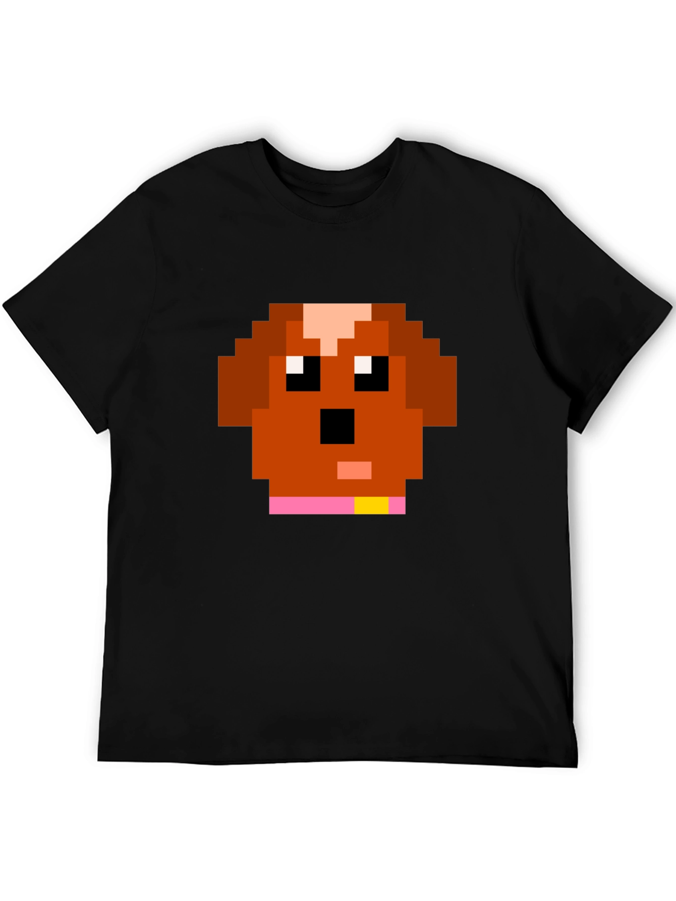 Pixel Dog Graphic Tee - Black T-Shirt