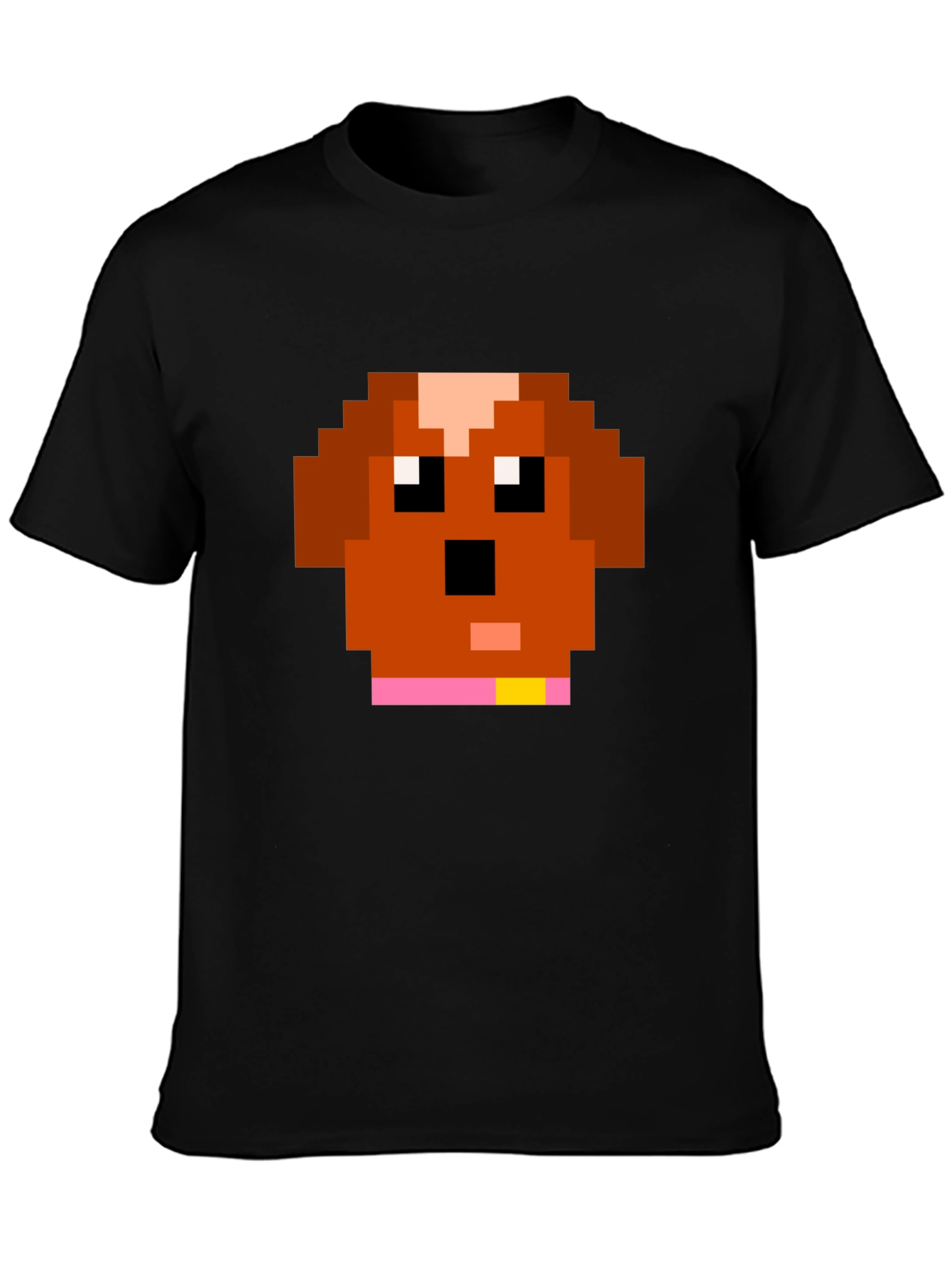 Pixel Dog Graphic Tee - Black T-Shirt