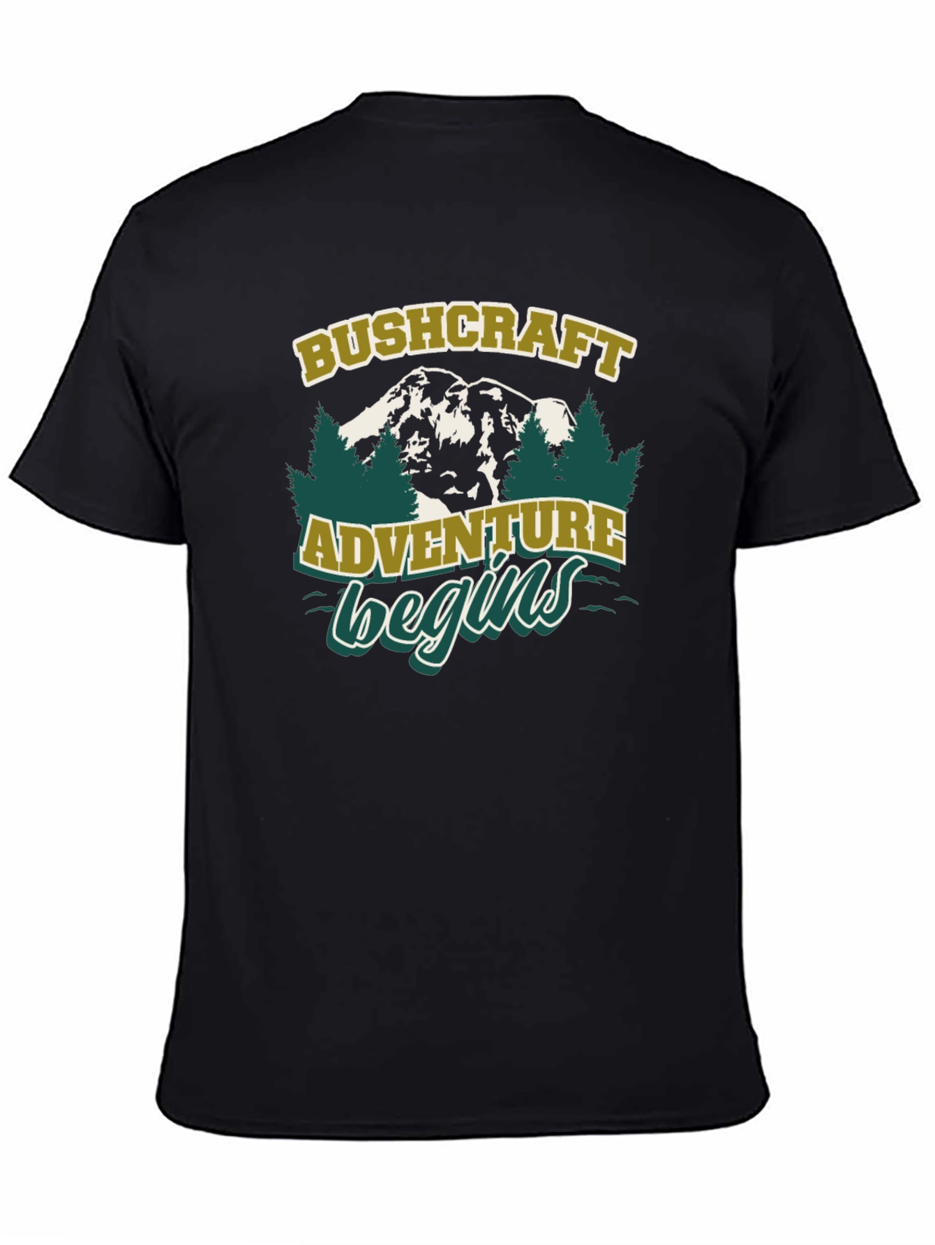 Bushcraft Adventure Begins Graphic T-Shirt
