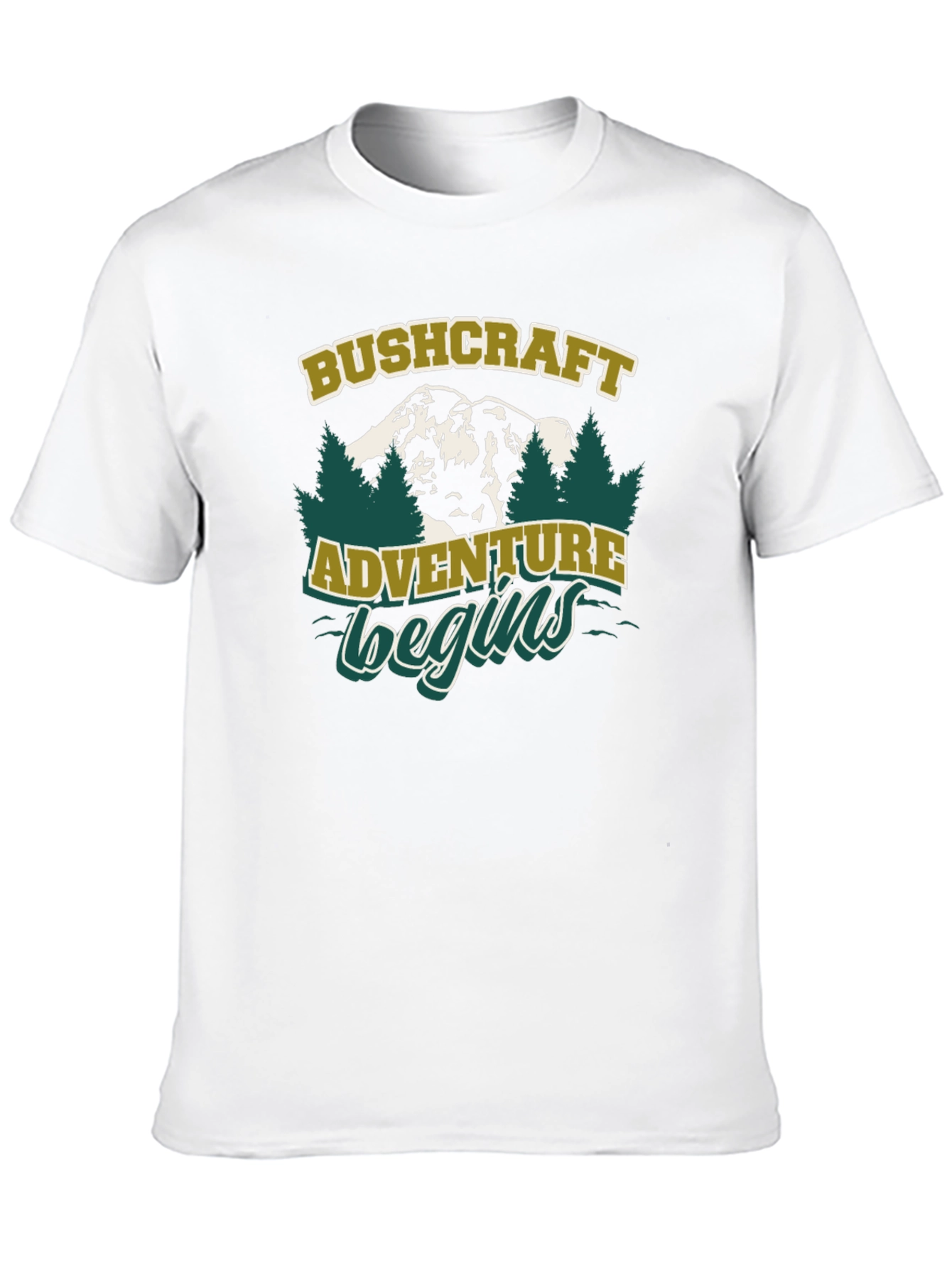 Bushcraft Adventure Begins Graphic T-Shirt