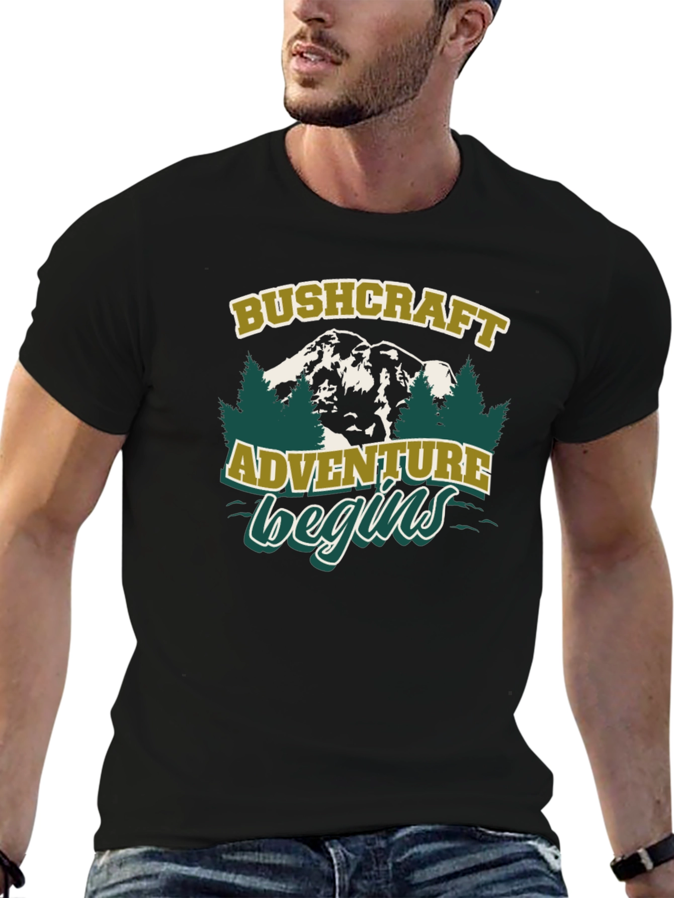 Bushcraft Adventure Begins Graphic T-Shirt
