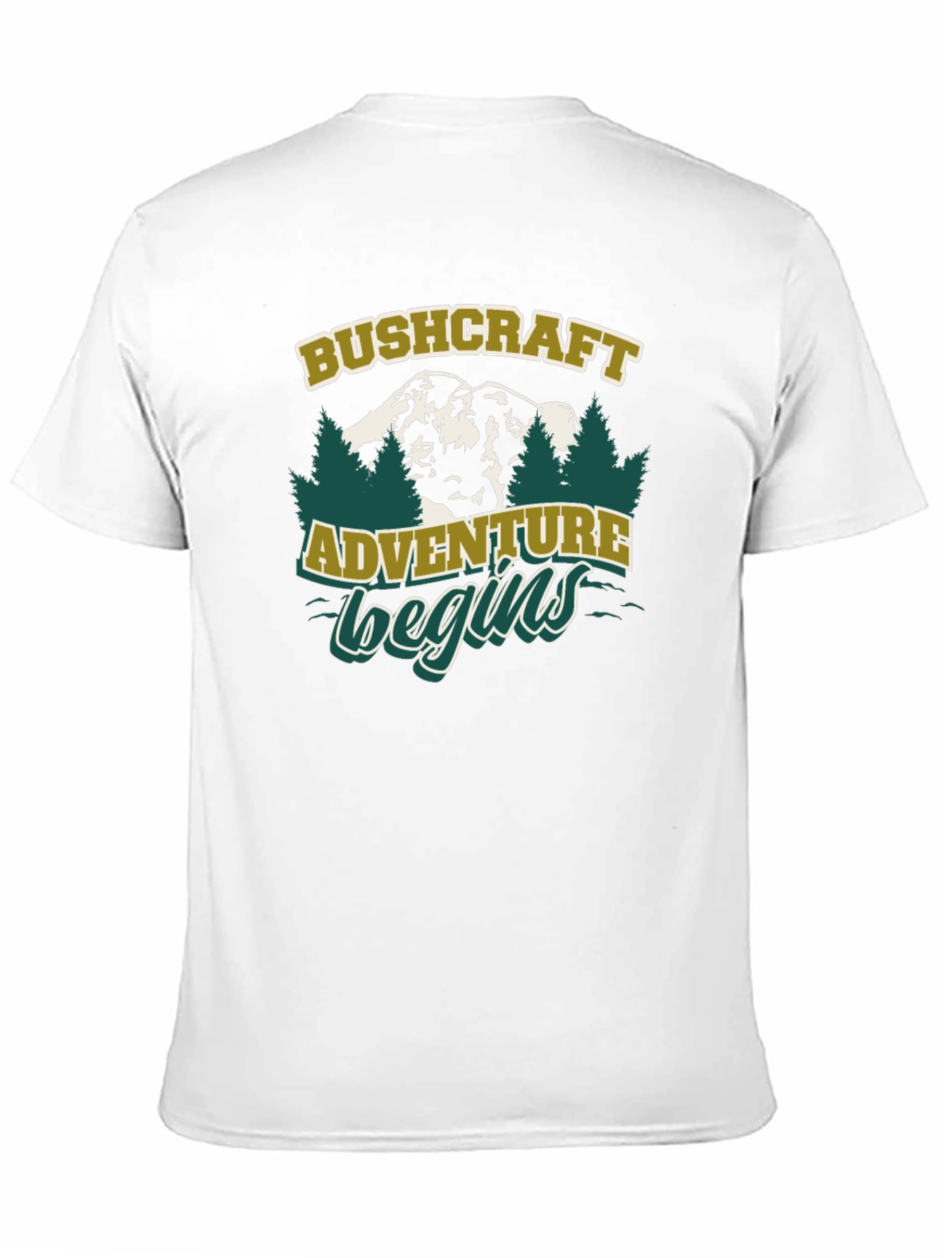 Bushcraft Adventure Begins Graphic T-Shirt