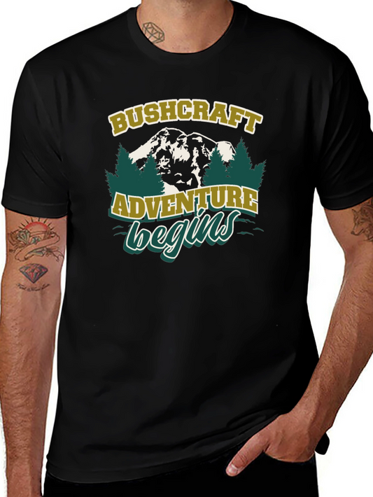 Bushcraft Adventure Begins Graphic T-Shirt