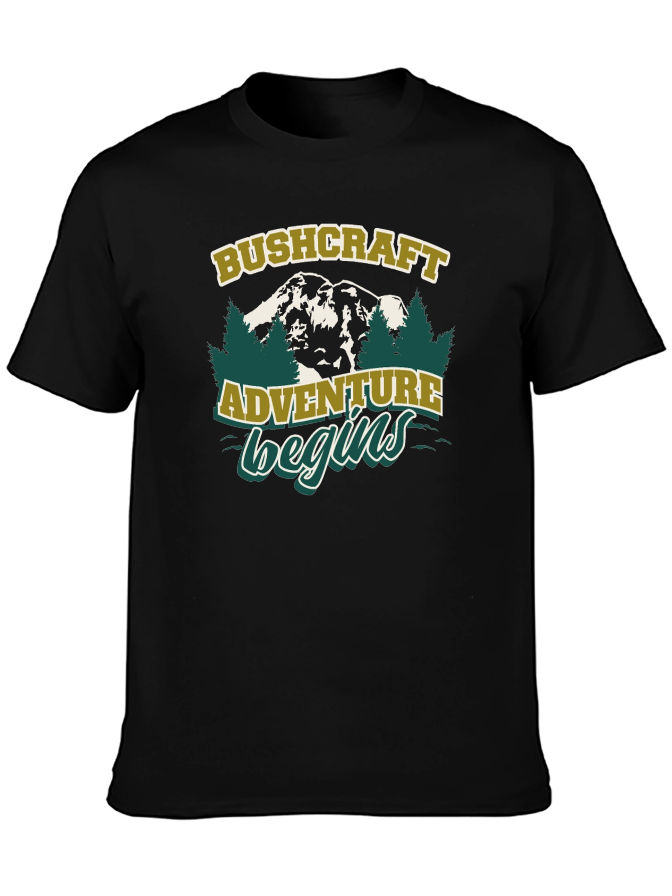 Bushcraft Adventure Begins Graphic T-Shirt