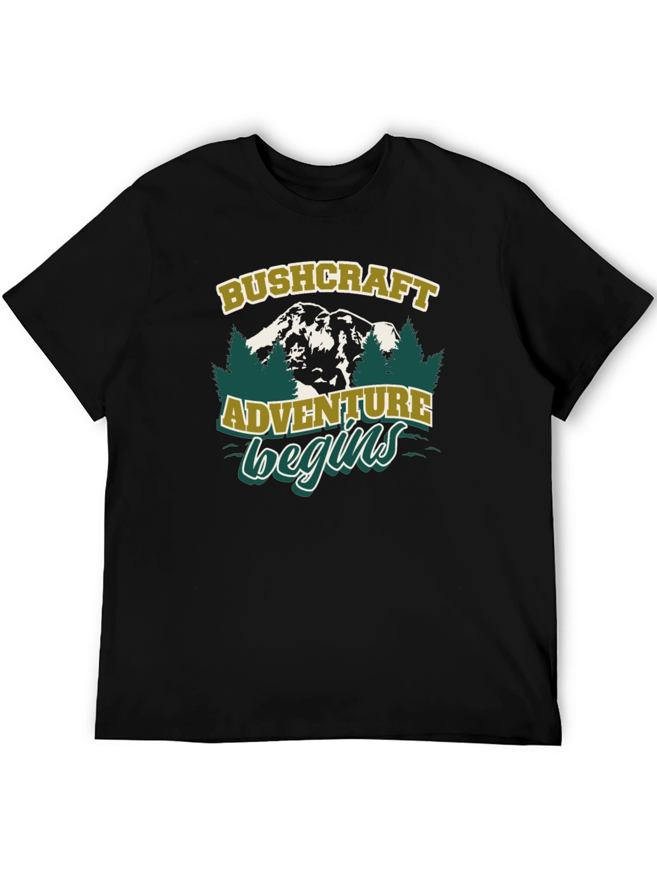 Bushcraft Adventure Begins Graphic T-Shirt