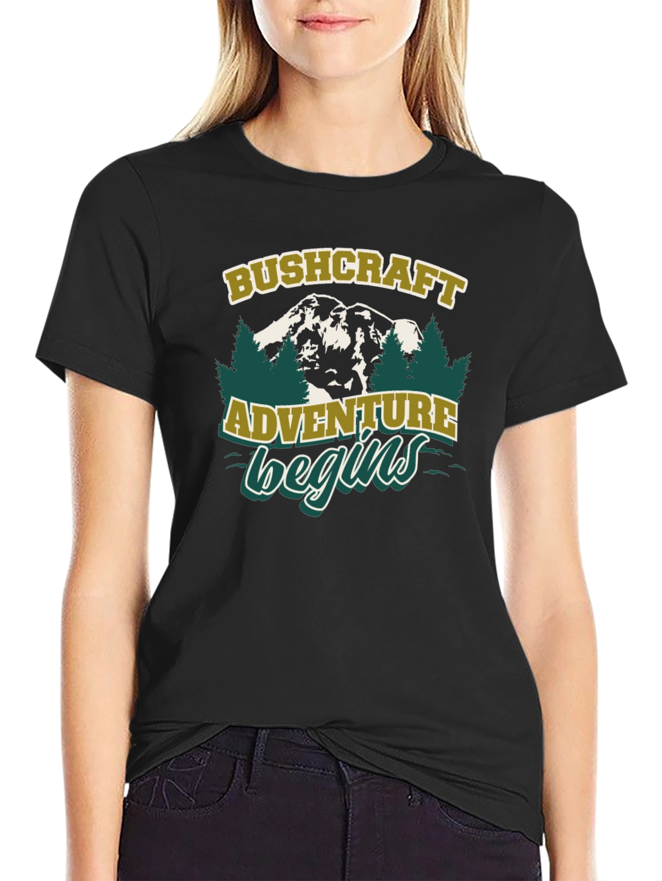 Bushcraft Adventure Begins Graphic T-Shirt