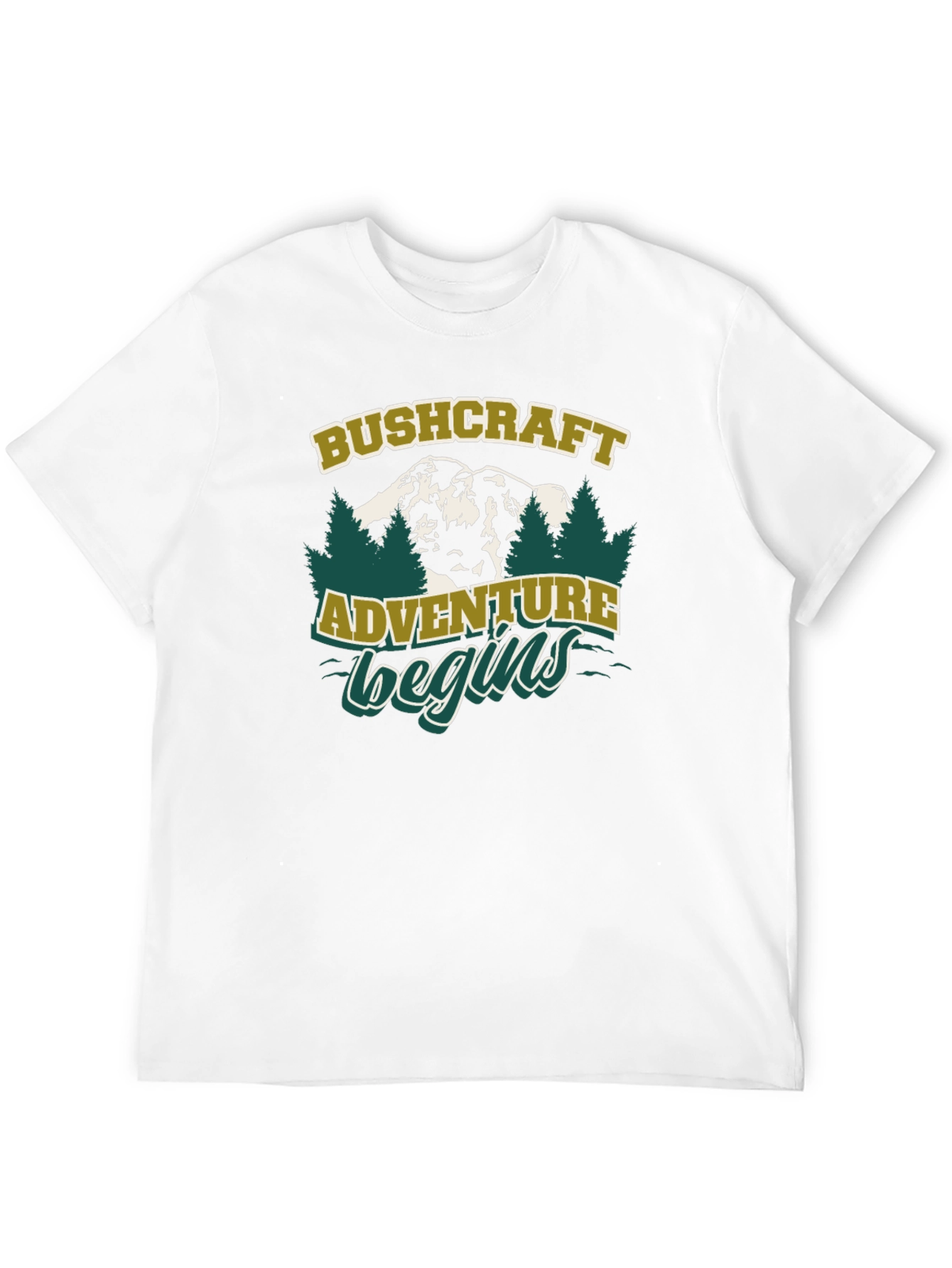 Bushcraft Adventure Begins Graphic T-Shirt