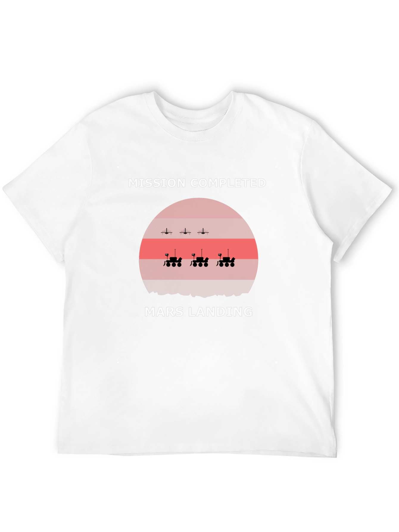Mission Completed Mars Landing Graphic Tee