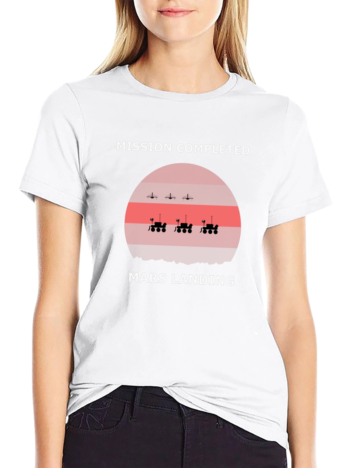 Mission Completed Mars Landing Graphic Tee