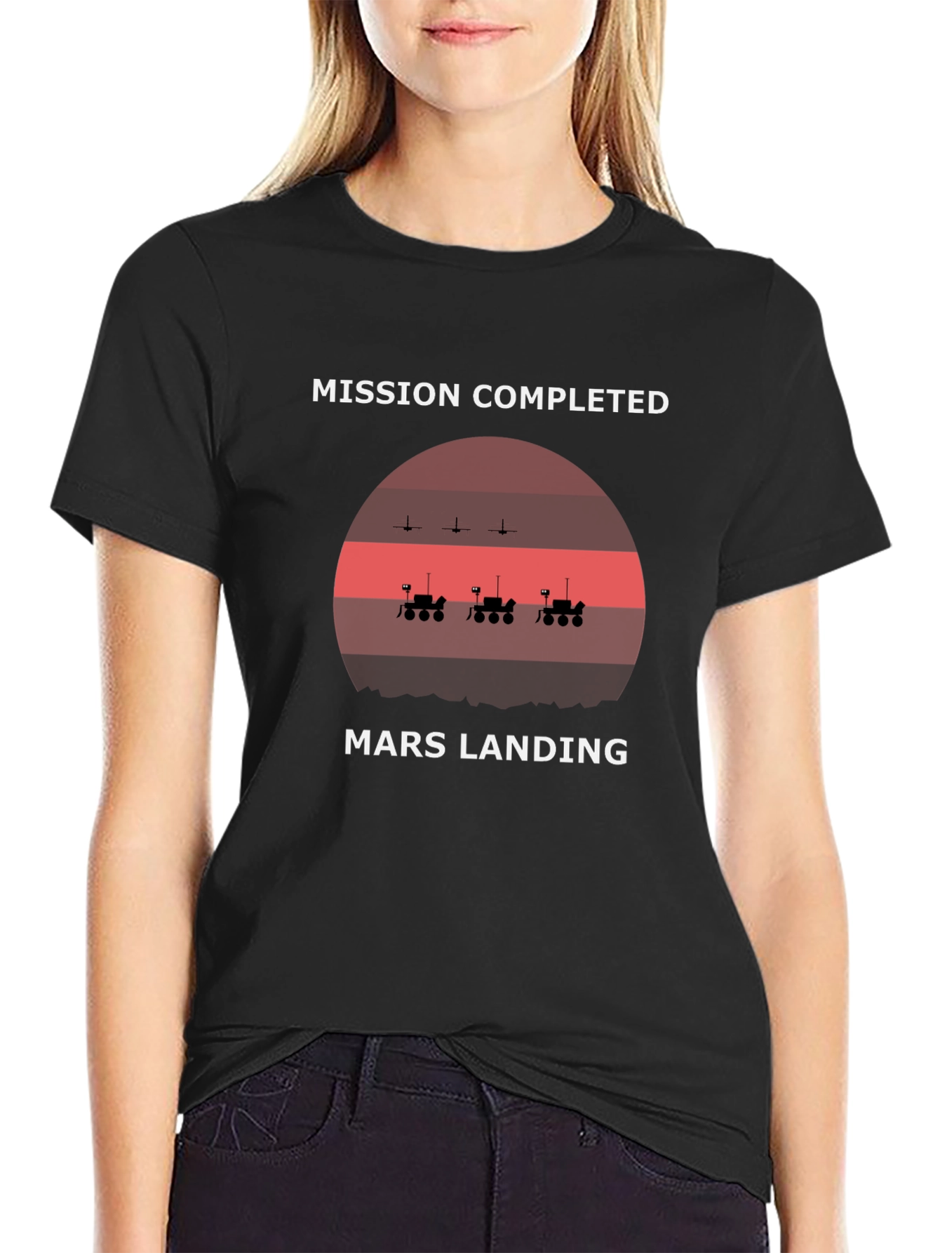 Mission Completed Mars Landing Graphic Tee