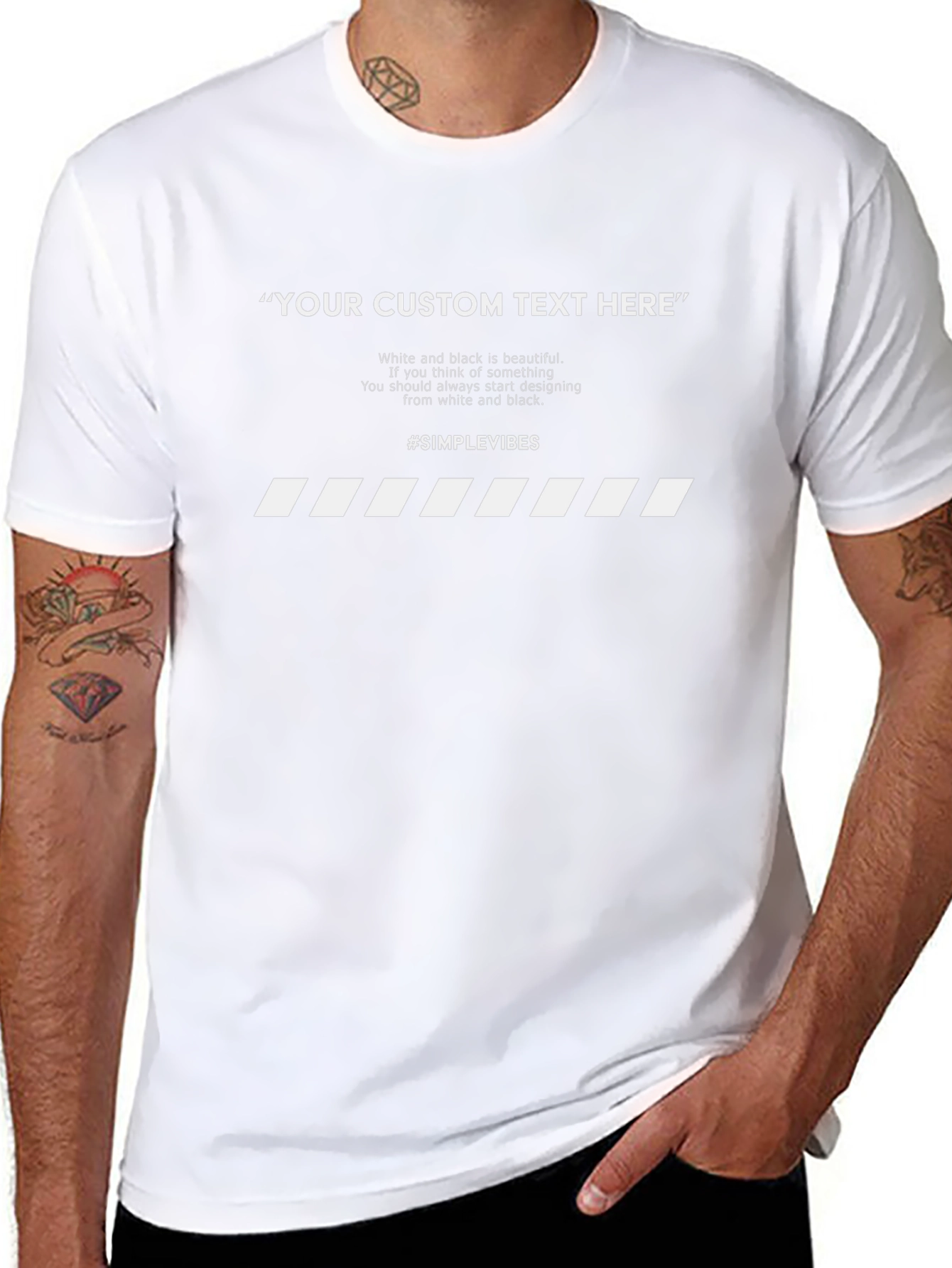 Customizable Minimalist Graphic T-Shirt