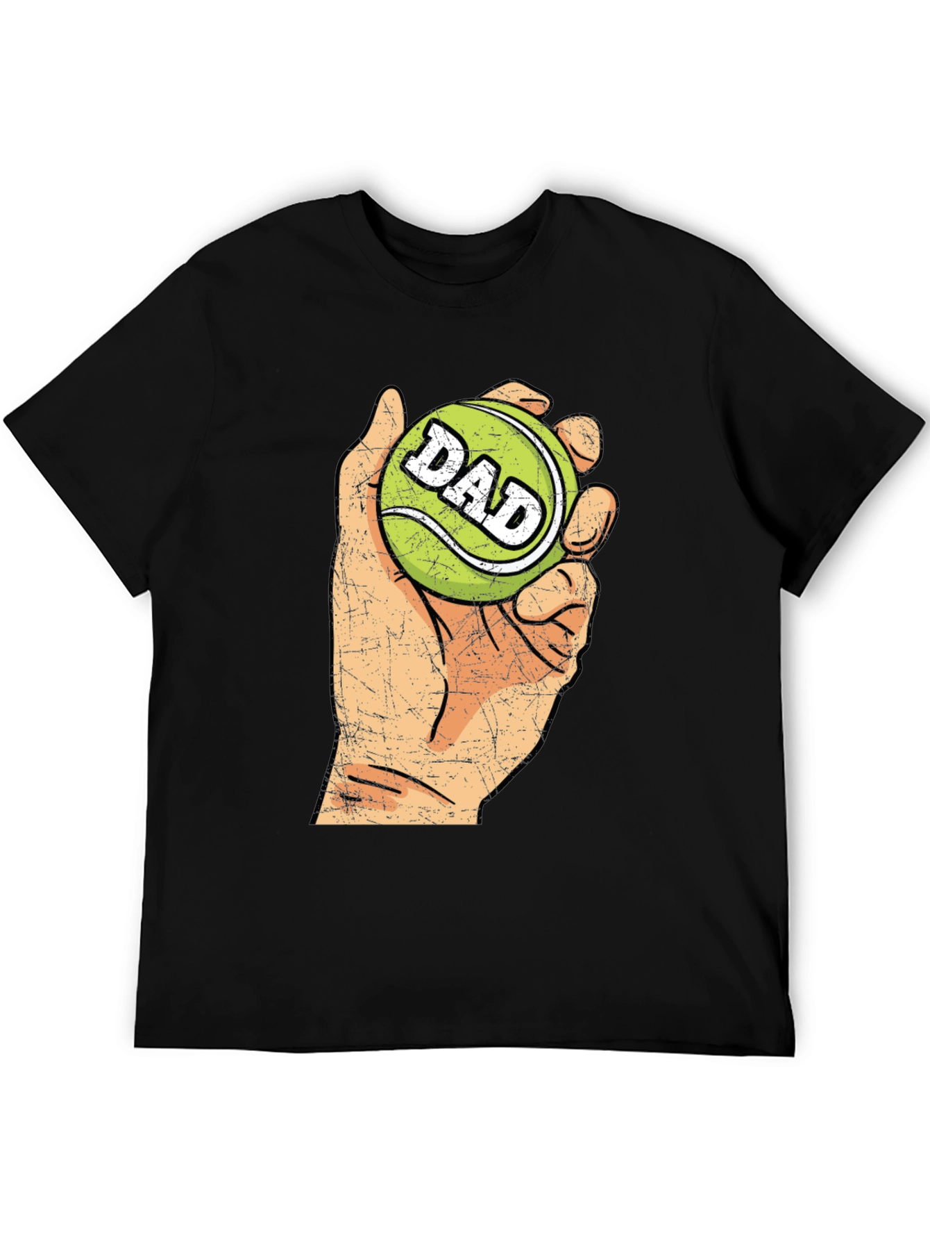 Dad Tennis Ball Graphic Tee - Novelty T-Shirt