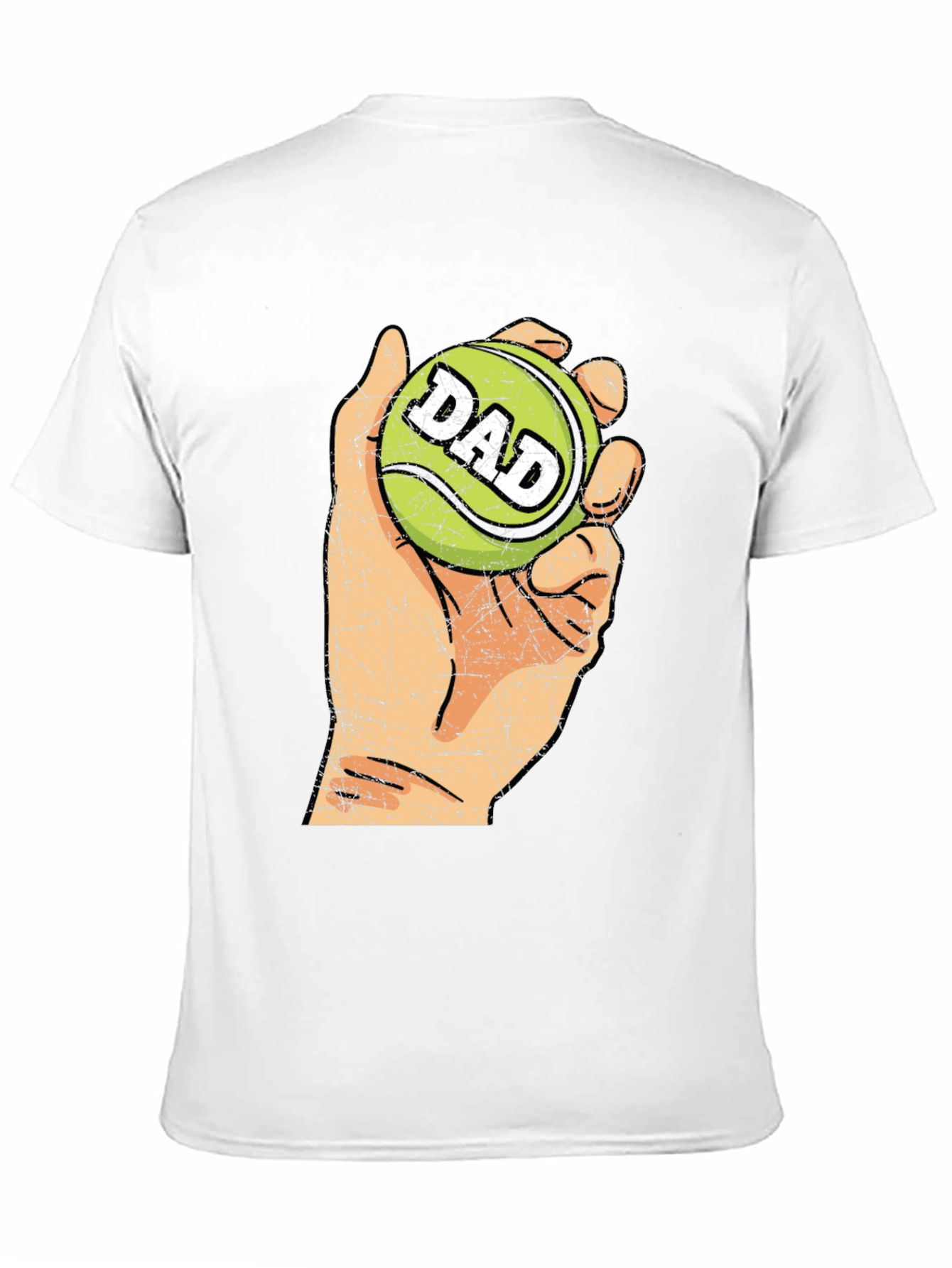 Dad Tennis Ball Graphic Tee - Novelty T-Shirt