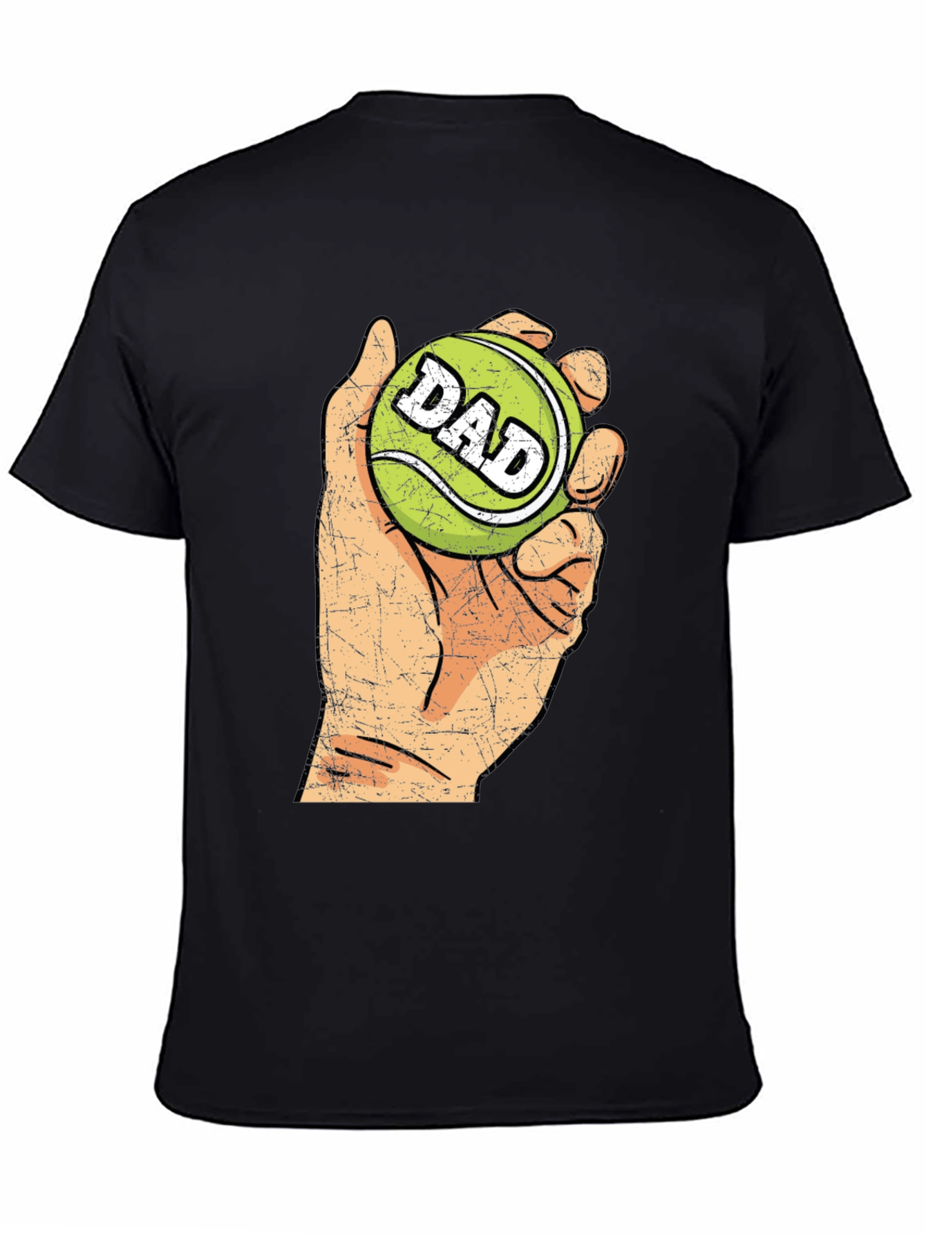 Dad Tennis Ball Graphic Tee - Novelty T-Shirt