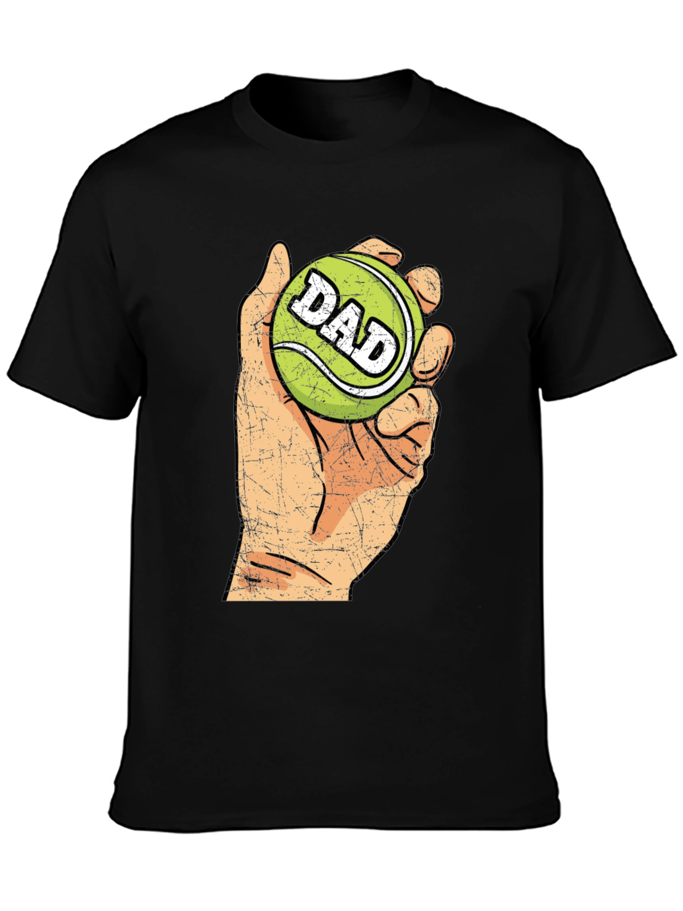 Dad Tennis Ball Graphic Tee - Novelty T-Shirt