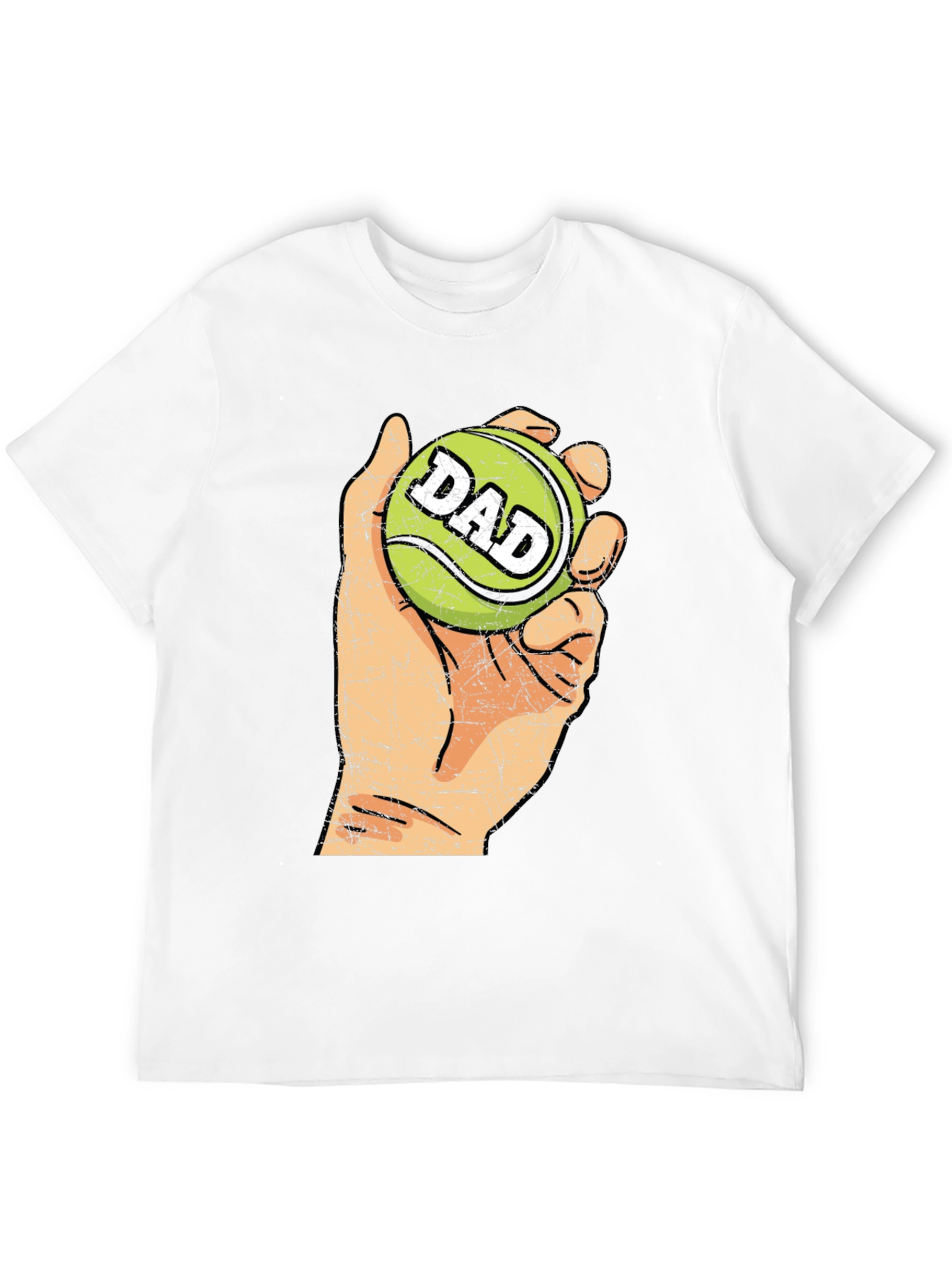 Dad Tennis Ball Graphic Tee - Novelty T-Shirt