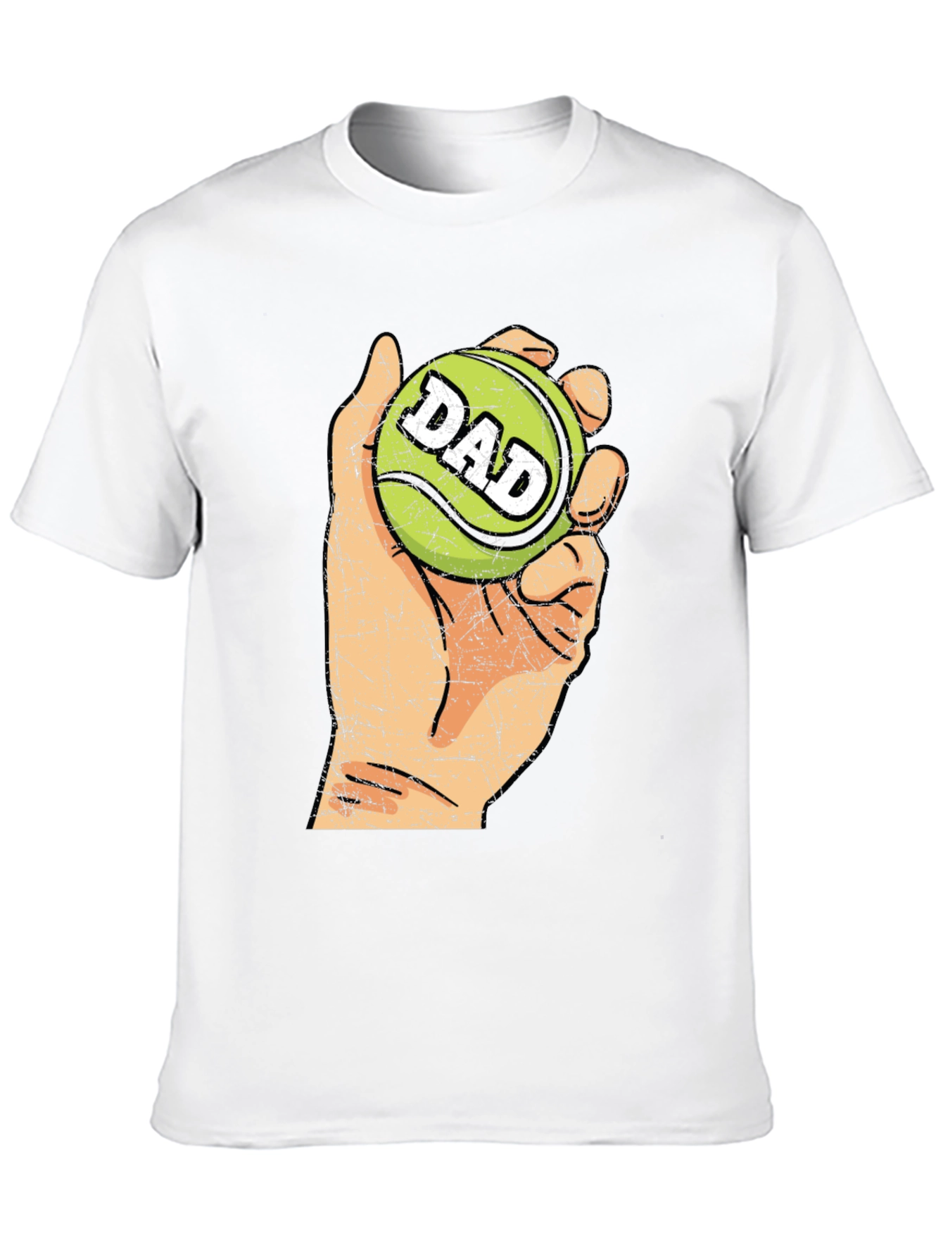 Dad Tennis Ball Graphic Tee - Novelty T-Shirt