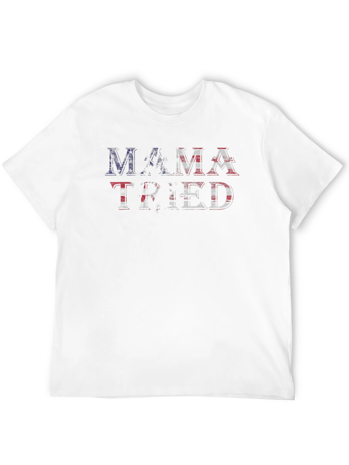 Mama Tried Graphic Tee - Patriotic USA Flag Design