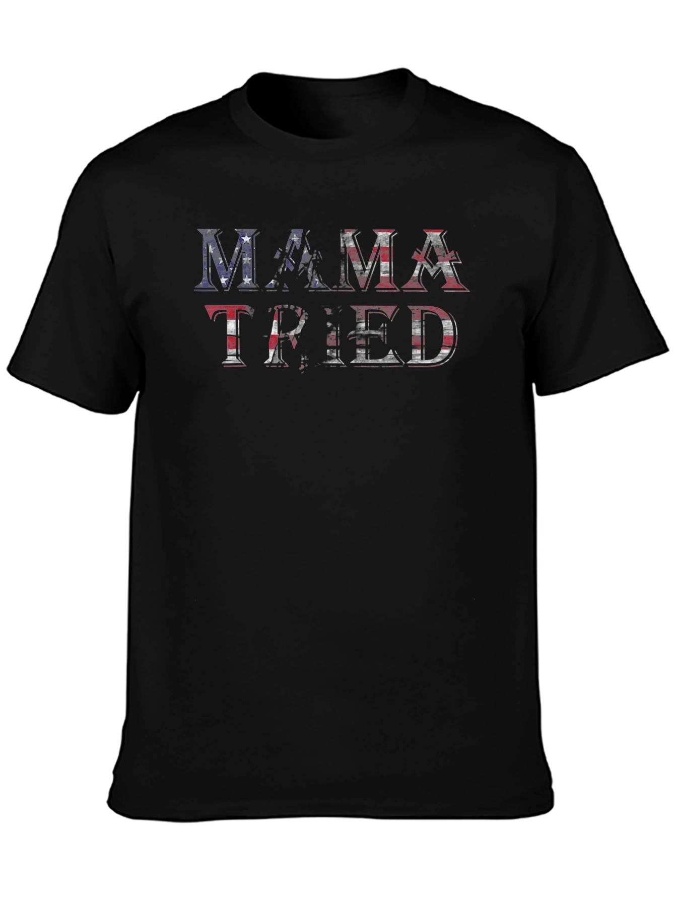 Mama Tried Graphic Tee - Patriotic USA Flag Design