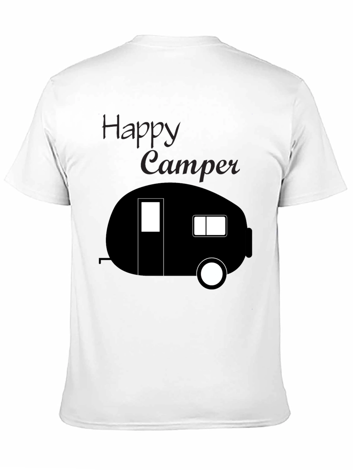 Happy Camper Tee - Black Camping T-Shirt