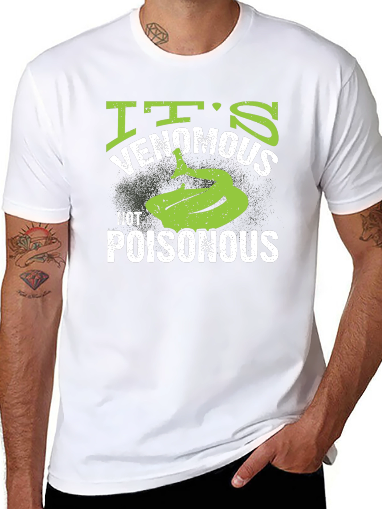 Venomous Not Poisonous Snake Graphic T-Shirt