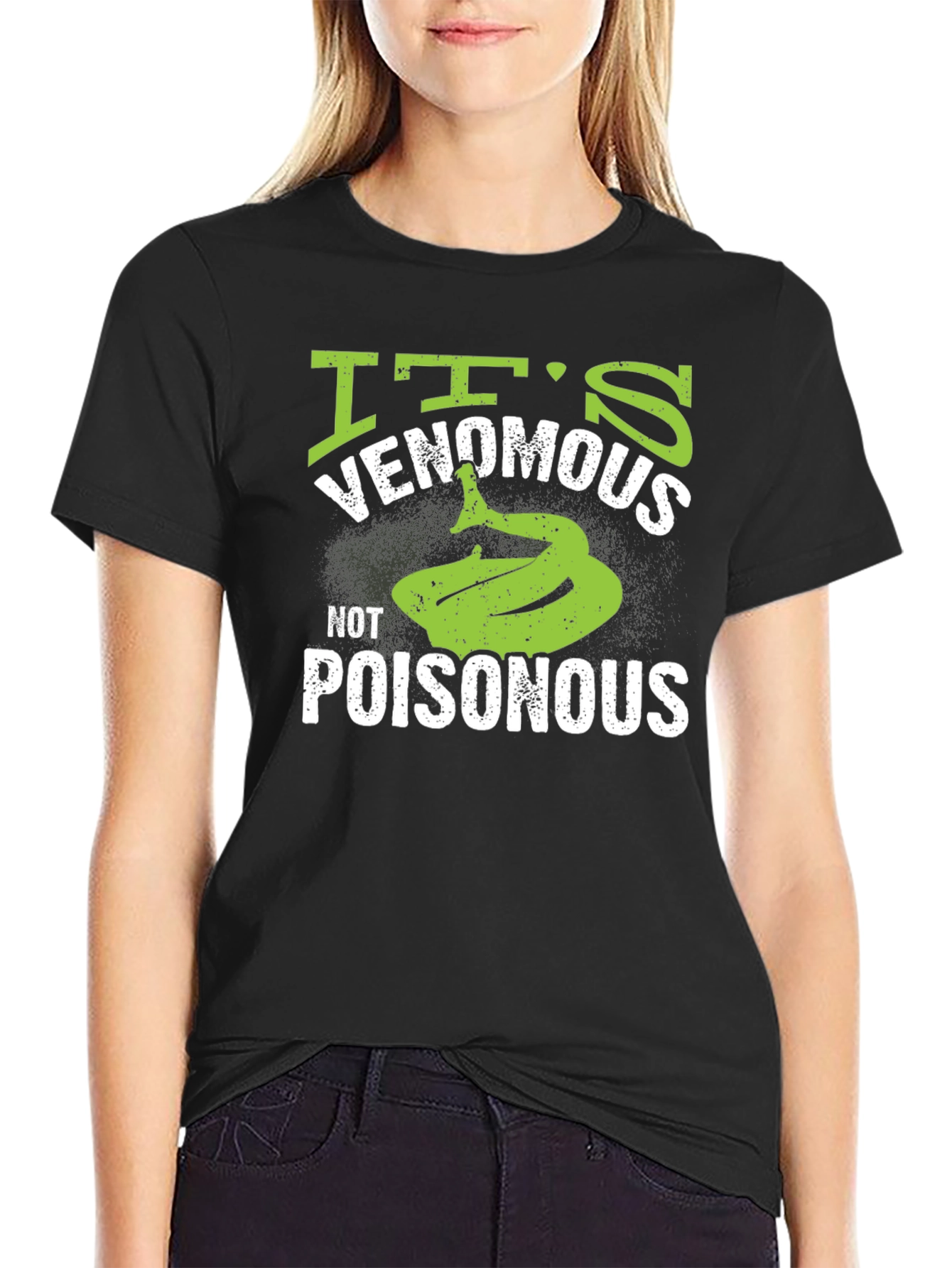 Venomous Not Poisonous Snake Graphic T-Shirt