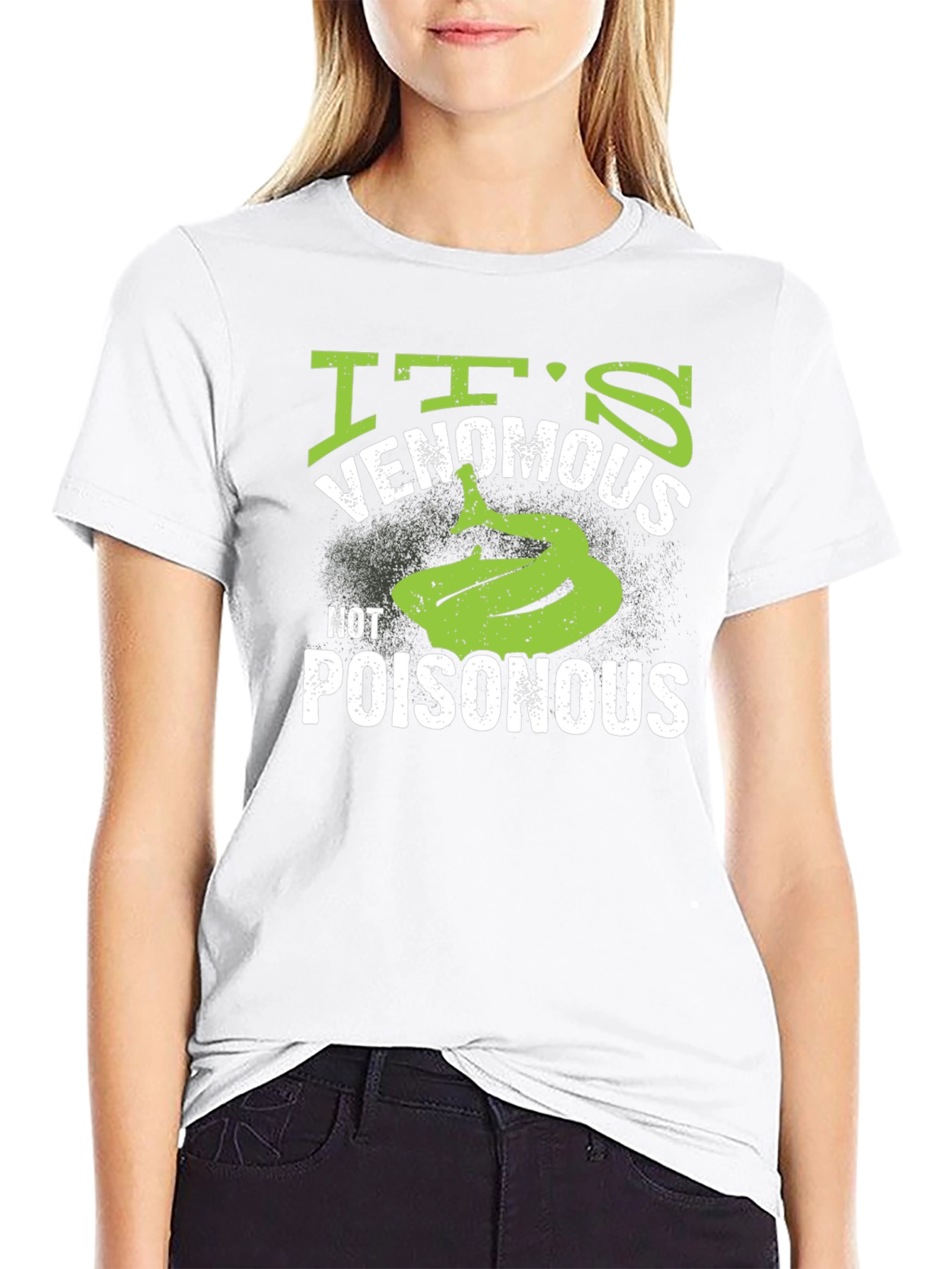 Venomous Not Poisonous Snake Graphic T-Shirt