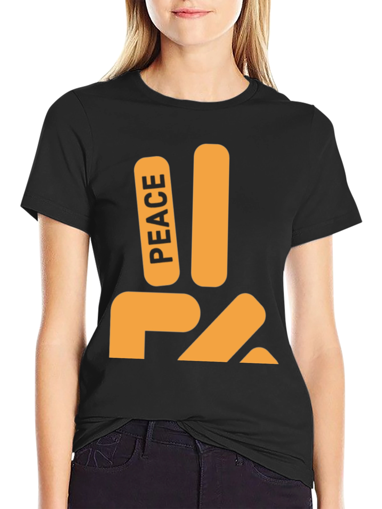 Peace Sign Graphic Tee - Stylish Comfort