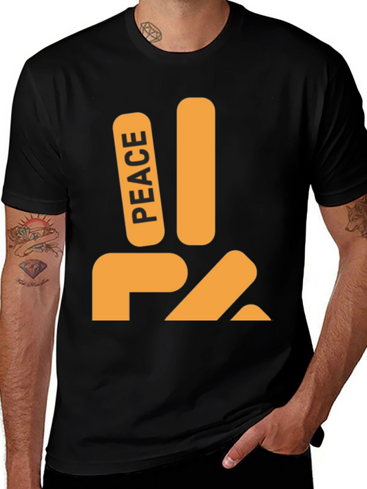 Peace Sign Graphic Tee - Stylish Comfort
