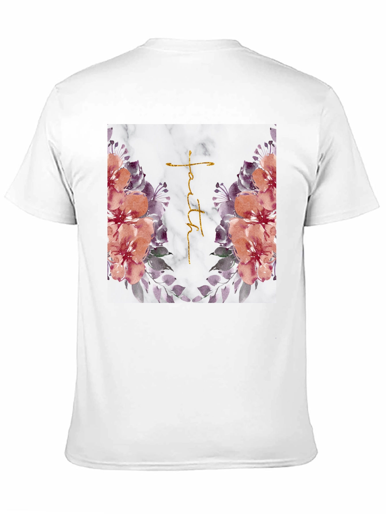 Faith Floral Graphic T-Shirt - Trendy Christian Apparel