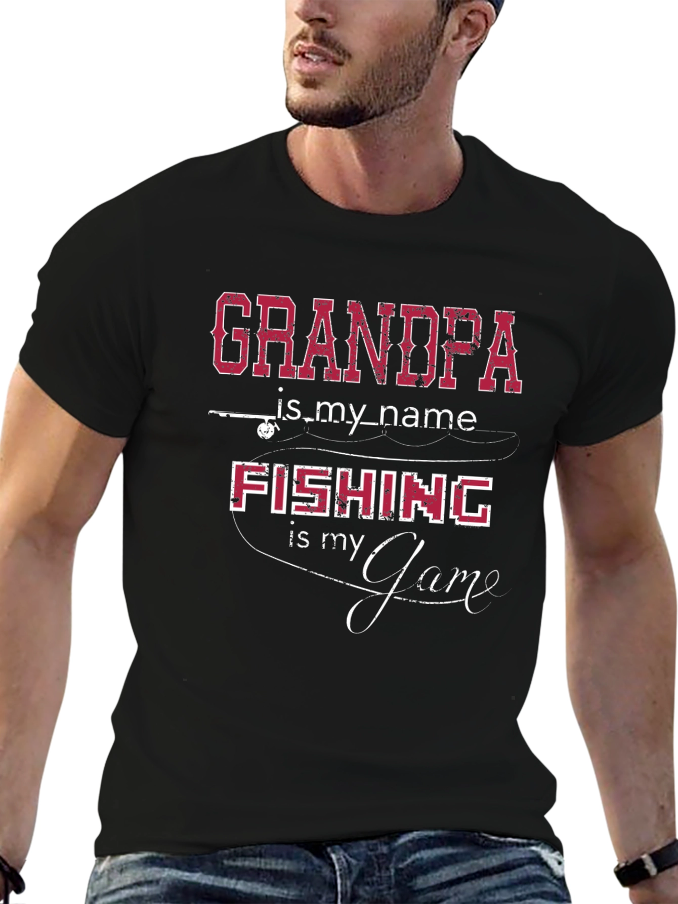 Grandpa Fishing T-Shirt - Fisherman Gift