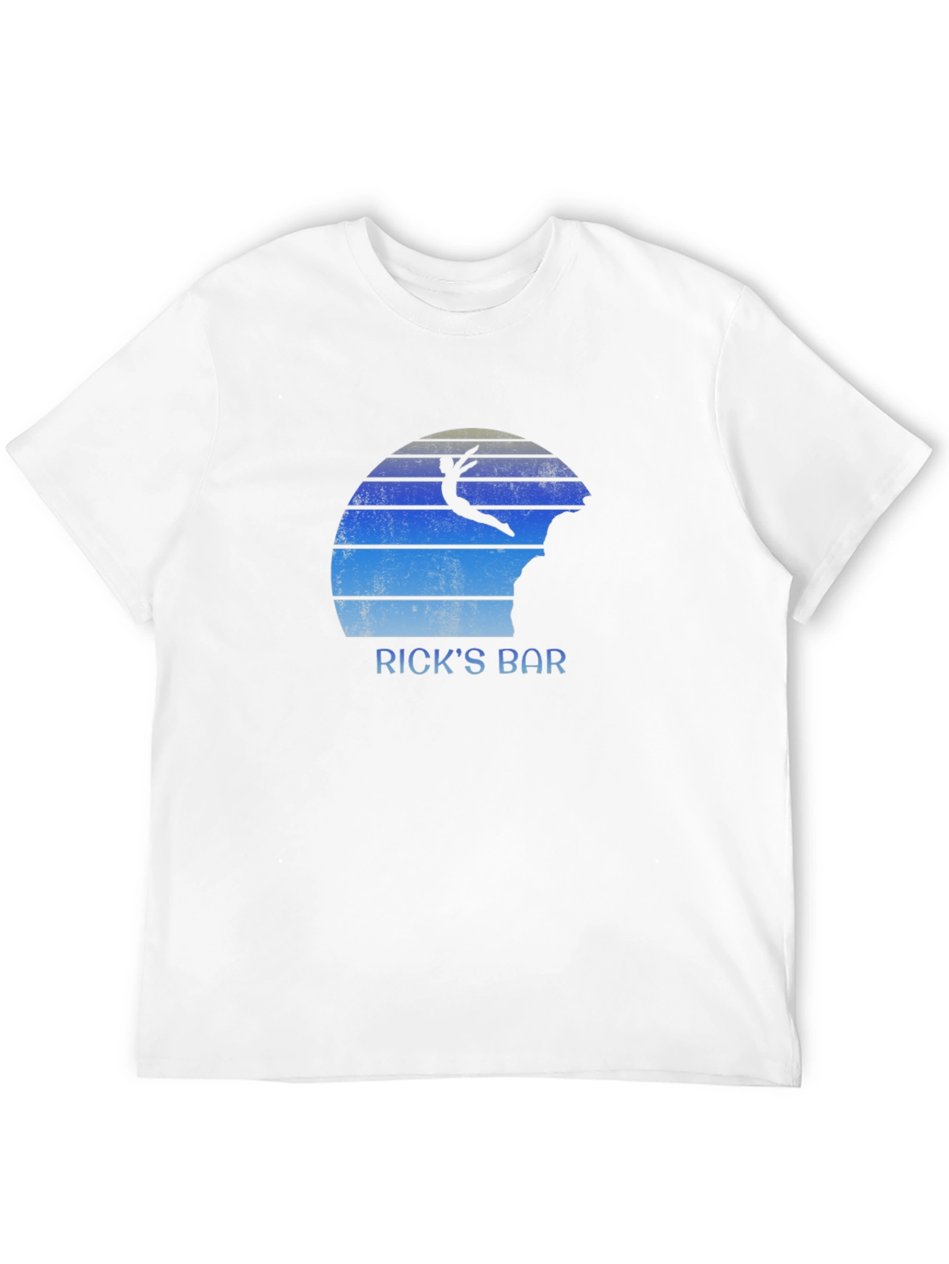 Ricks Bar T-Shirt - Cliff Diver Design
