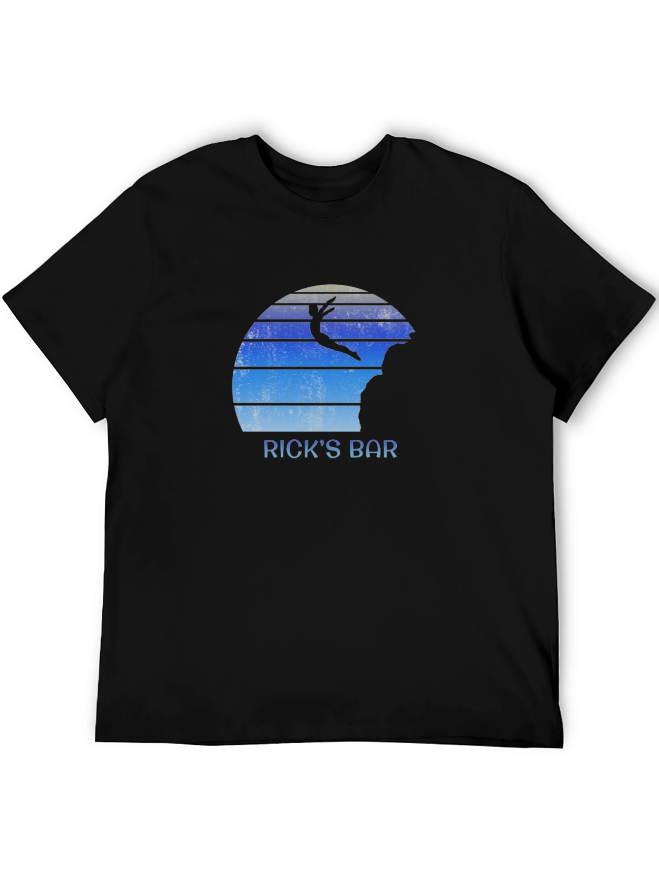 Ricks Bar T-Shirt - Cliff Diver Design