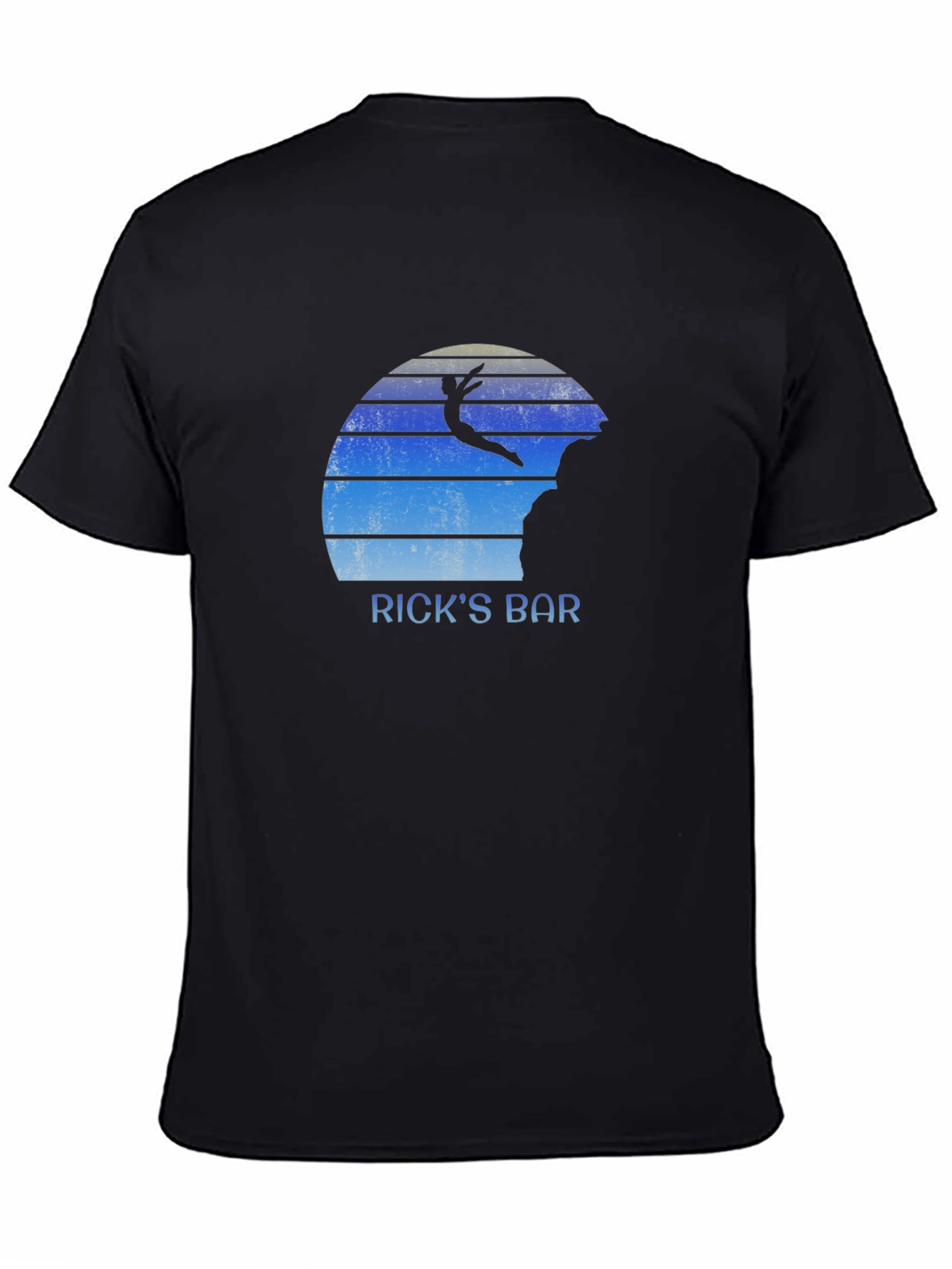 Ricks Bar T-Shirt - Cliff Diver Design