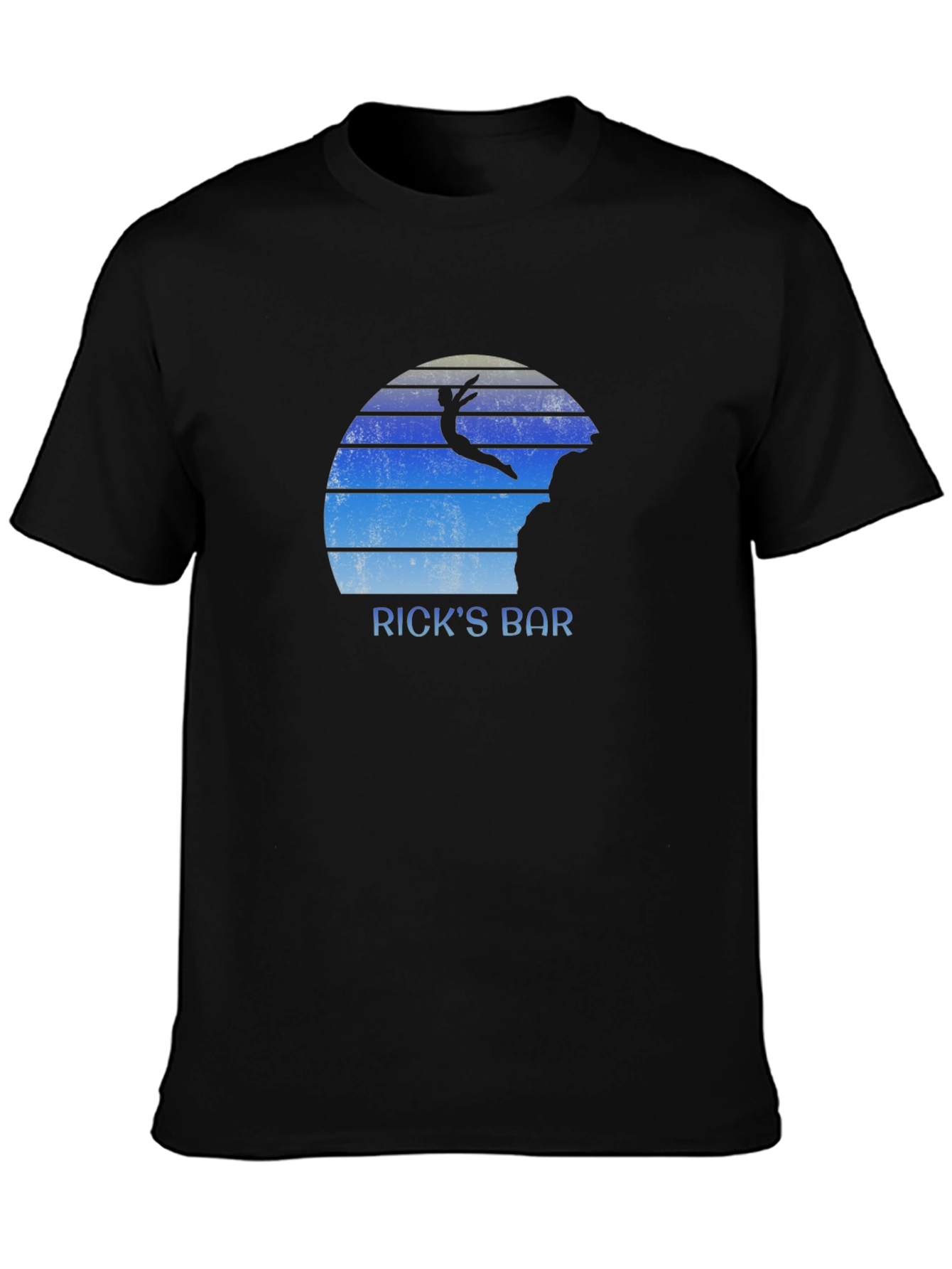 Ricks Bar T-Shirt - Cliff Diver Design