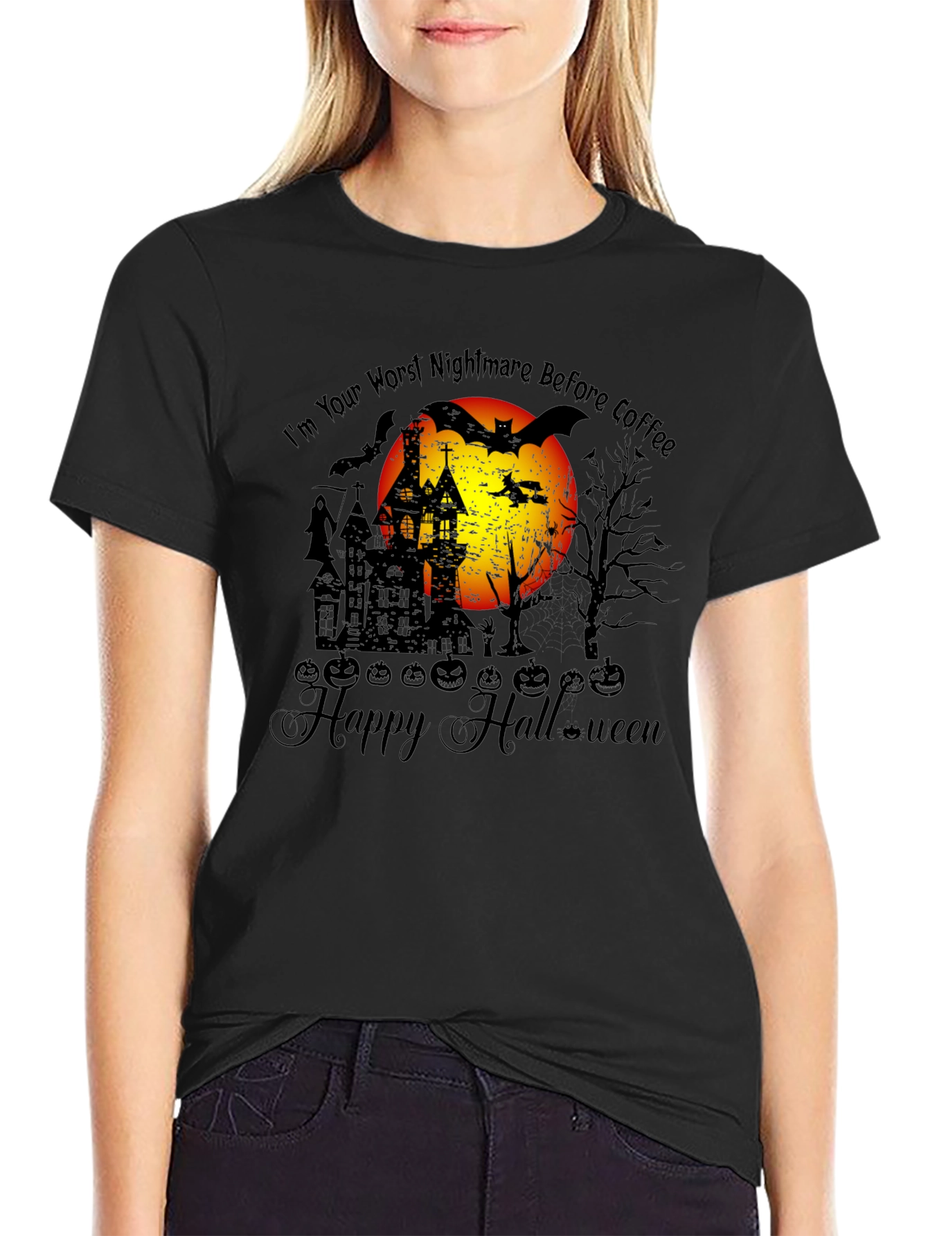 Halloween Nightmare Before Coffee T-Shirt