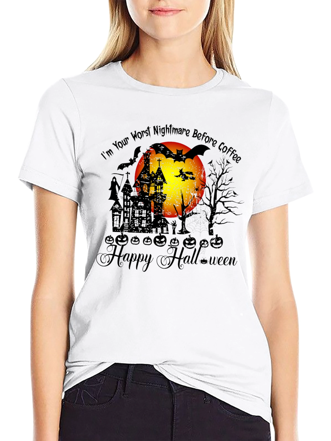 Halloween Nightmare Before Coffee T-Shirt