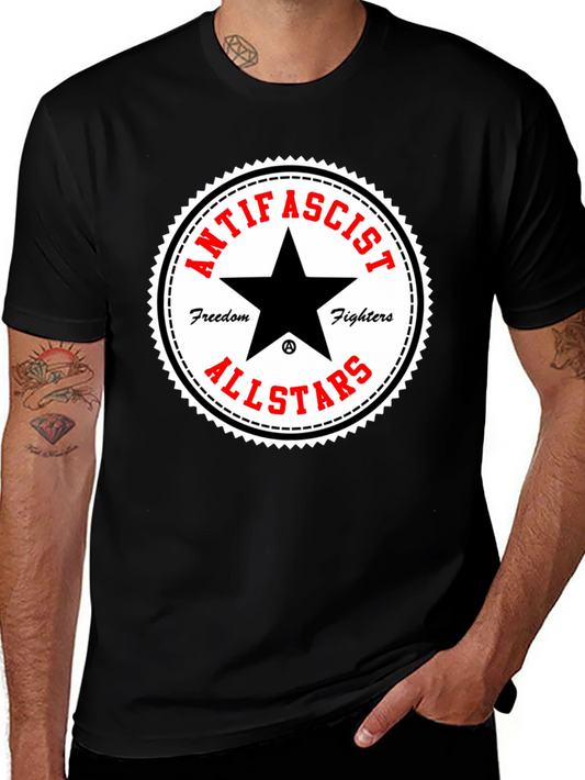 Antifascist Allstars Graphic Black T-Shirt
