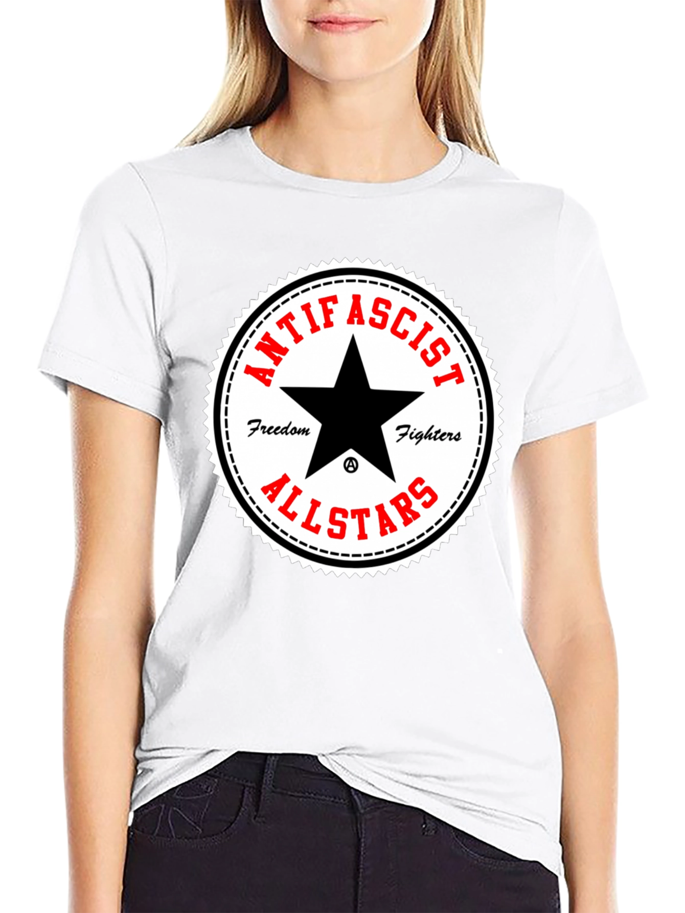 Antifascist Allstars Graphic Black T-Shirt
