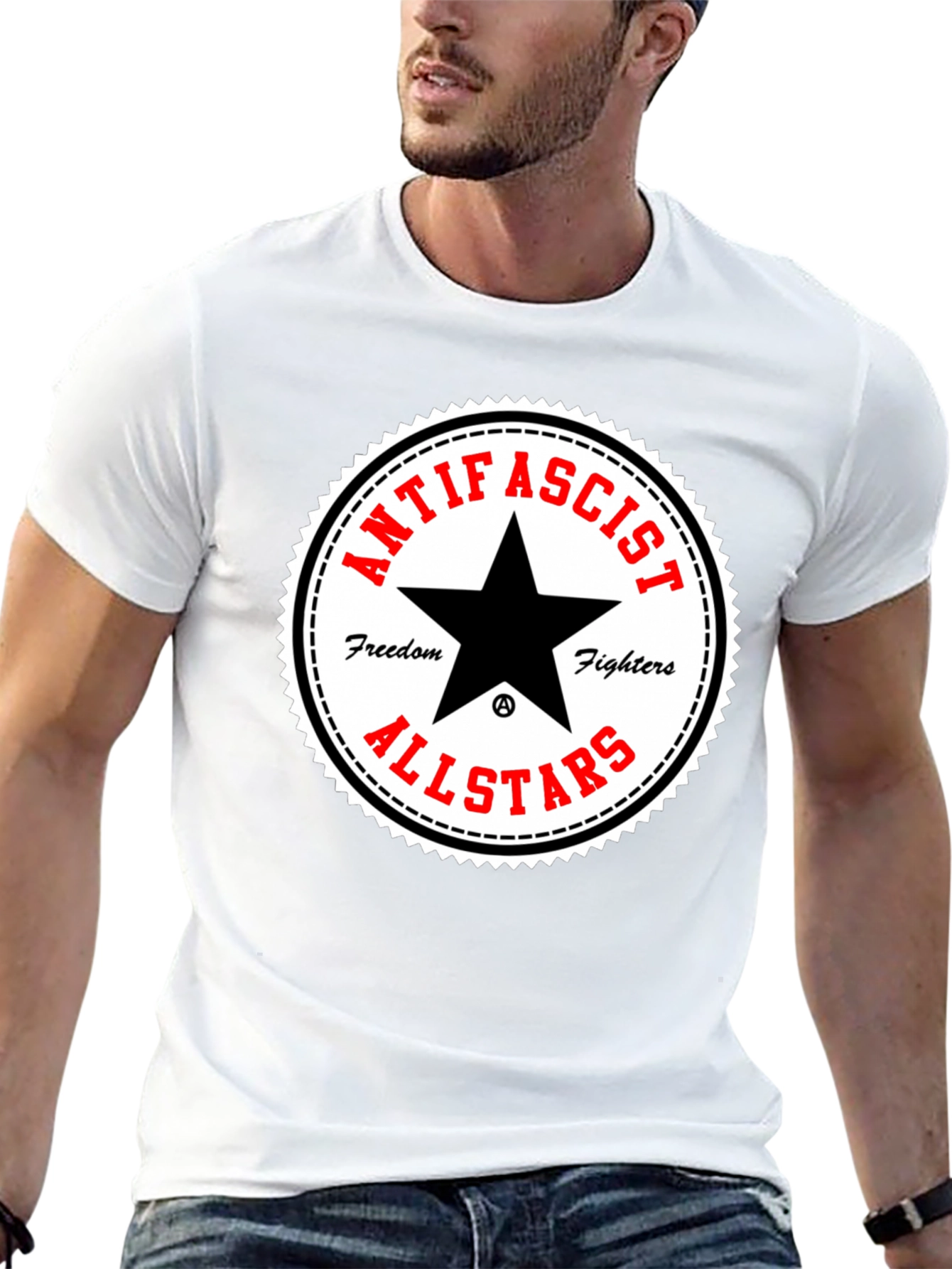Antifascist Allstars Graphic Black T-Shirt