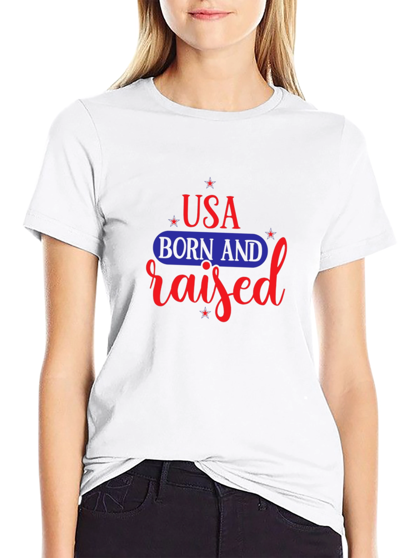 USA Born and Raised Graphic T-Shirt