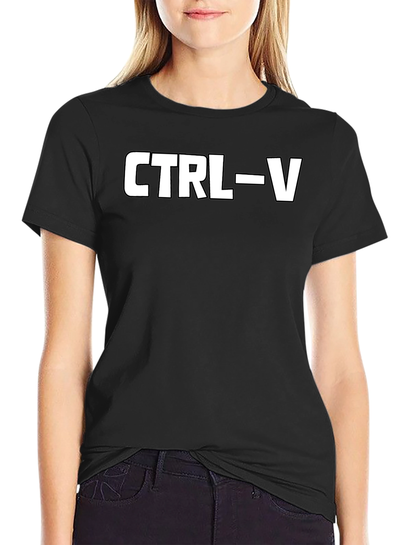 CTRL-V Paste Command Black T-Shirt