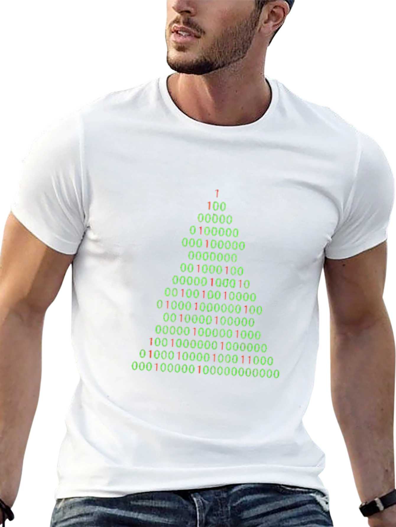 Binary Christmas Tree T-Shirt