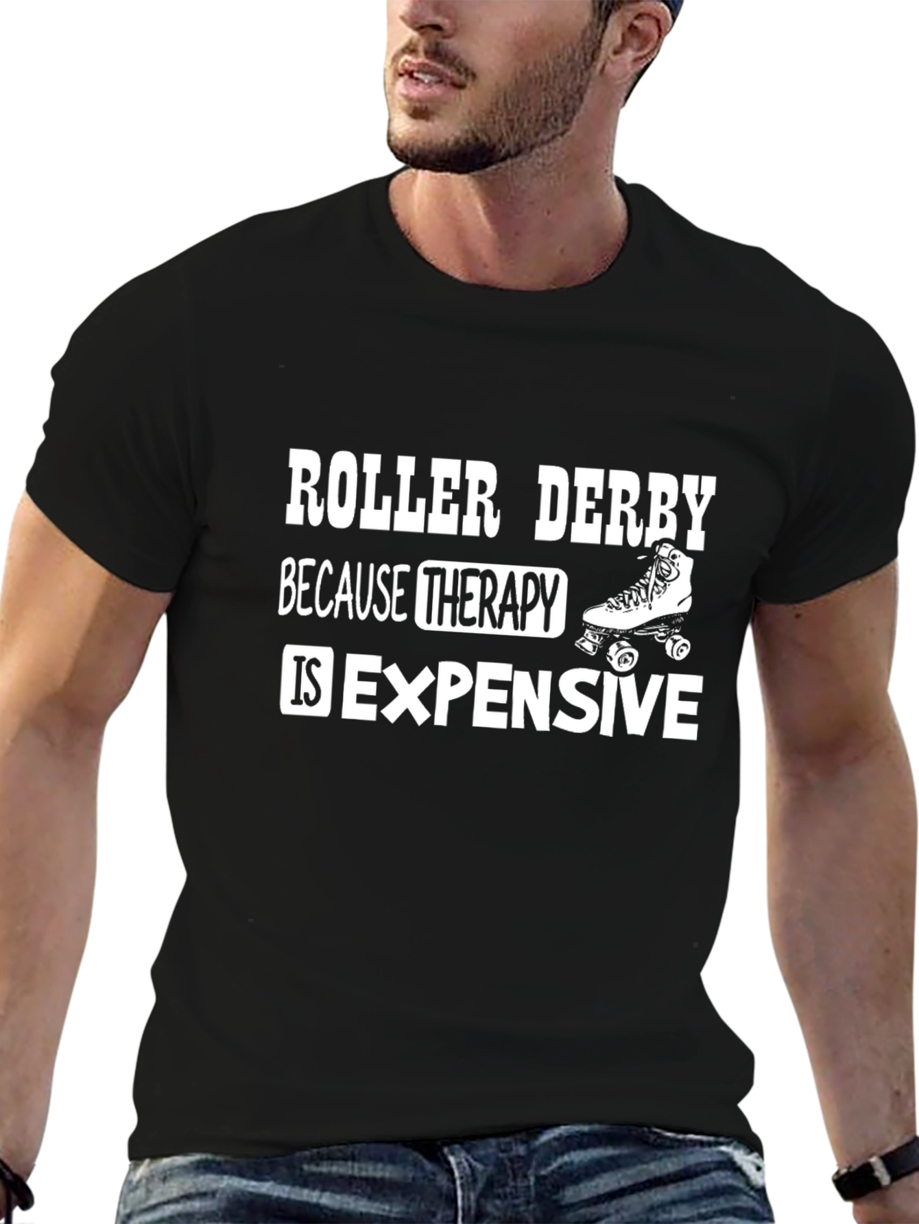 Roller Derby Therapy T-Shirt - Funny Skating Tee