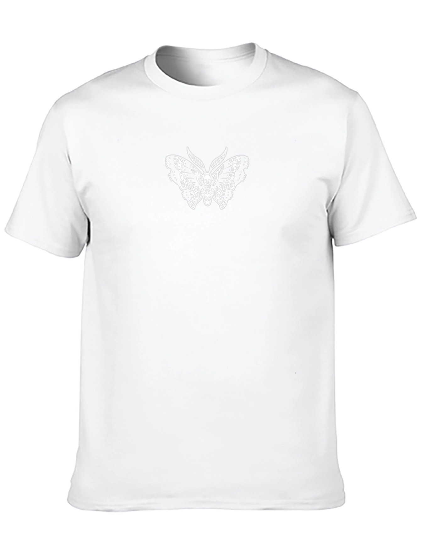 Skull Moth Graphic Tee - Mens Black T-Shirt