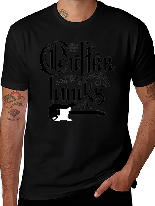 Coffee Hooks T-Shirt - Guitar Lovers Tee