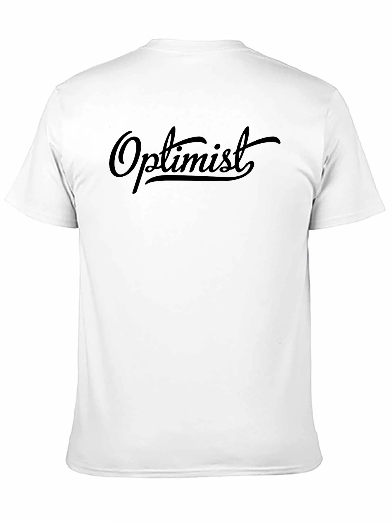 Optimist Graphic Tee - Mens Black Cotton T-Shirt
