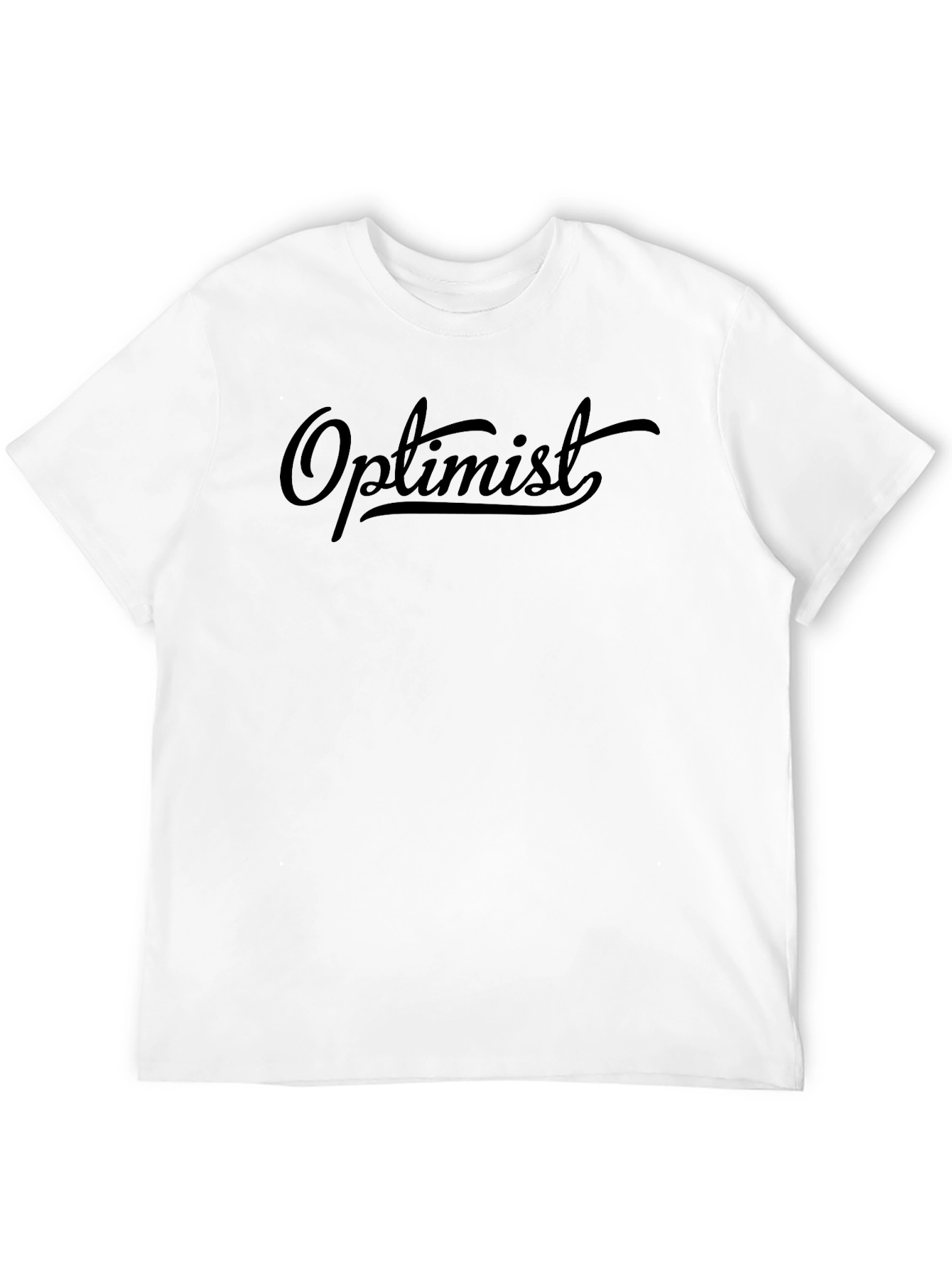 Optimist Graphic Tee - Mens Black Cotton T-Shirt
