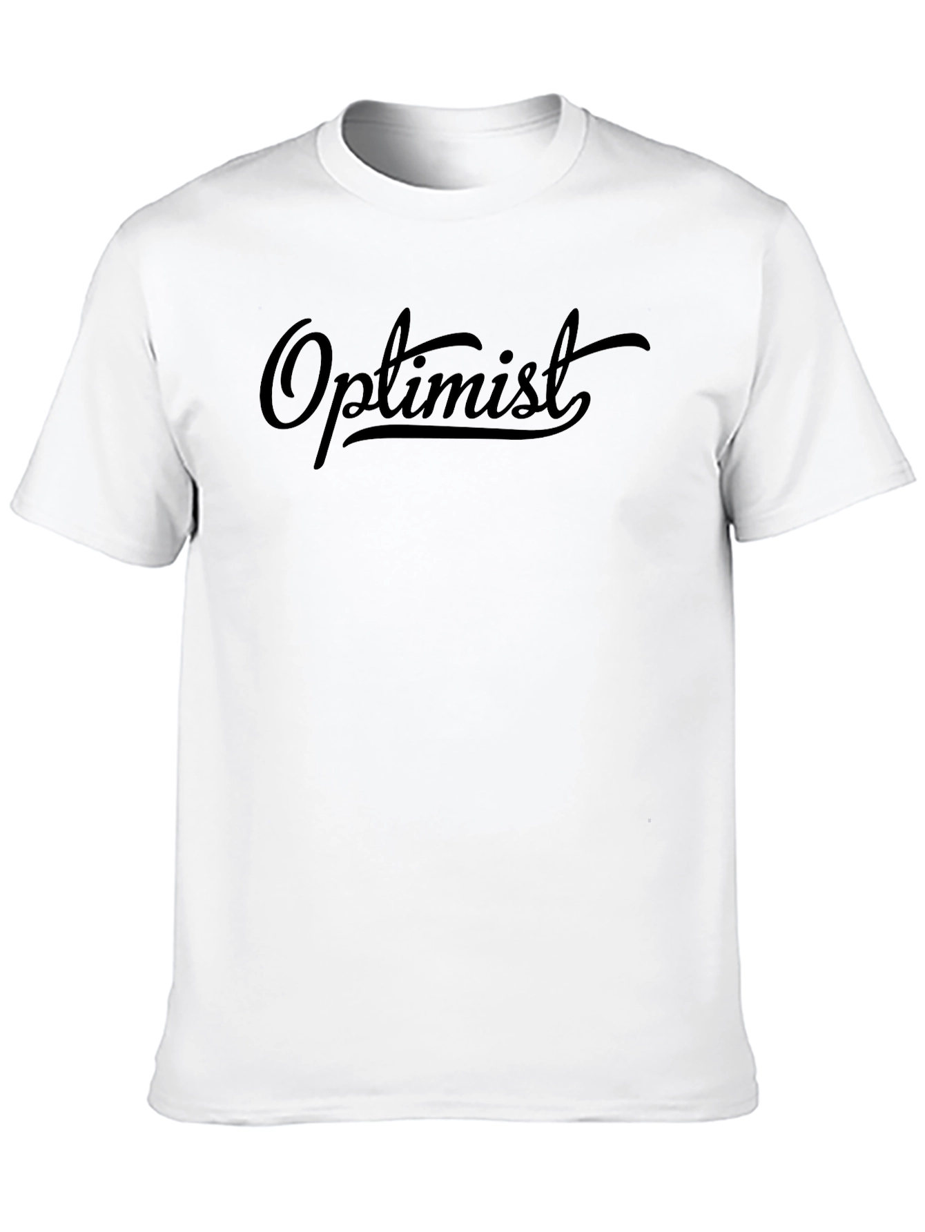 Optimist Graphic Tee - Mens Black Cotton T-Shirt