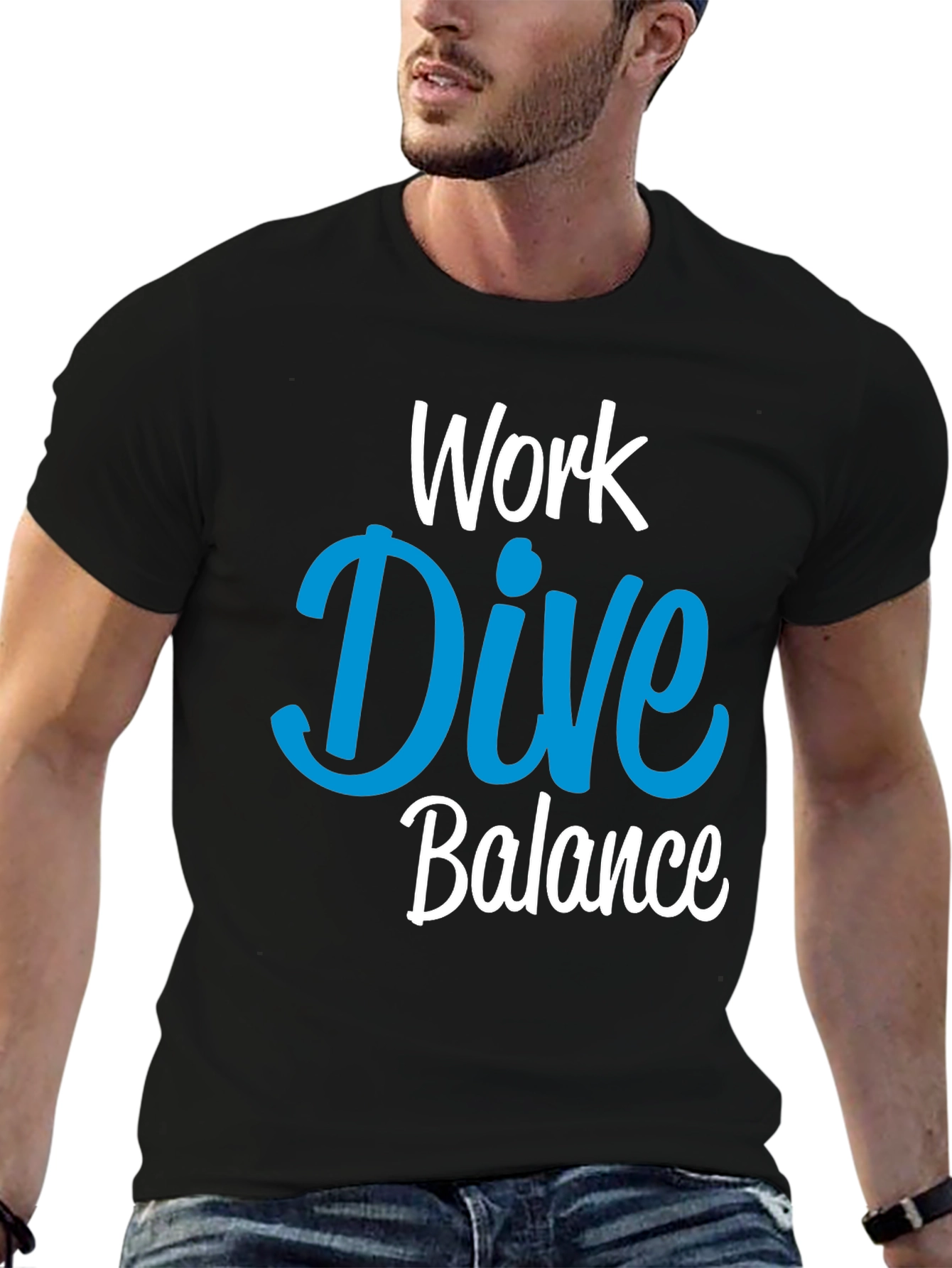 Work Dive Balance Graphic T-Shirt